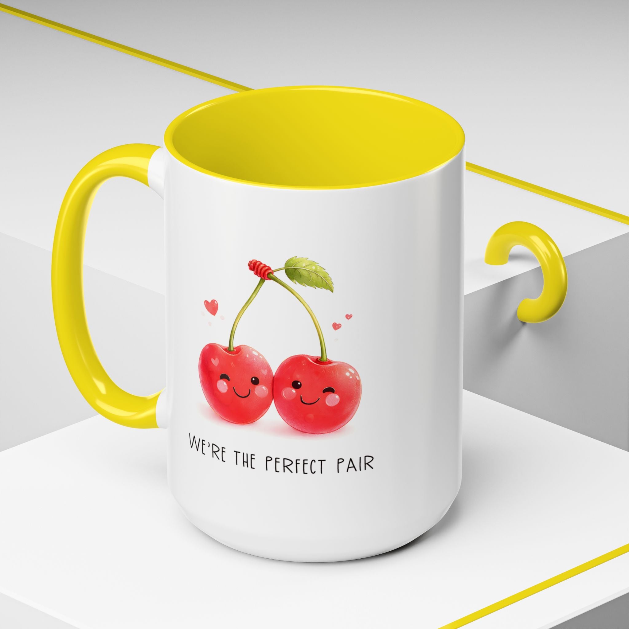 Funny Cherry Couple Ceramic Coffee Mug | Gallory Hive