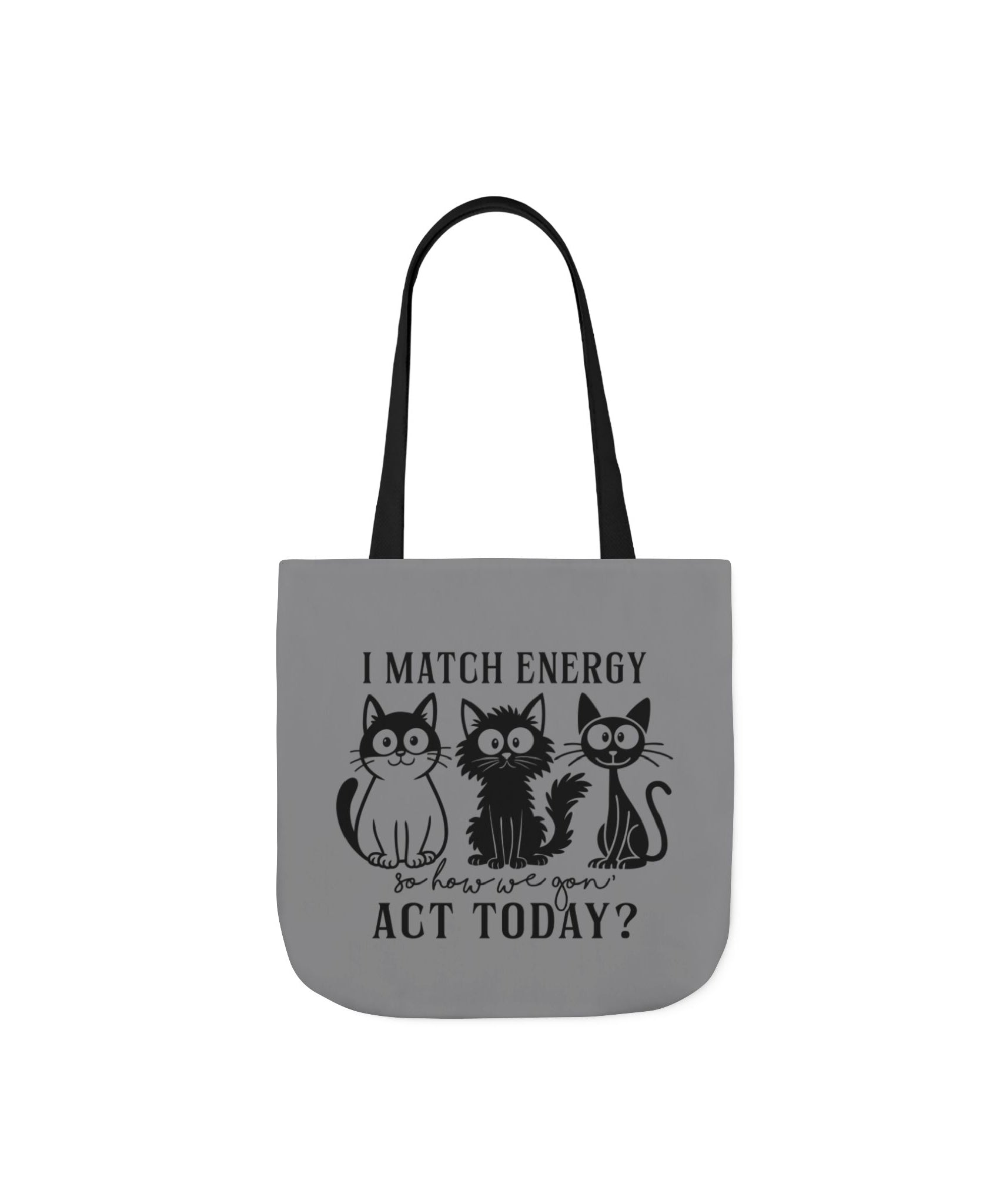 Reusable Grey Cat Tote Bag – Cute Design | Gallory Hive