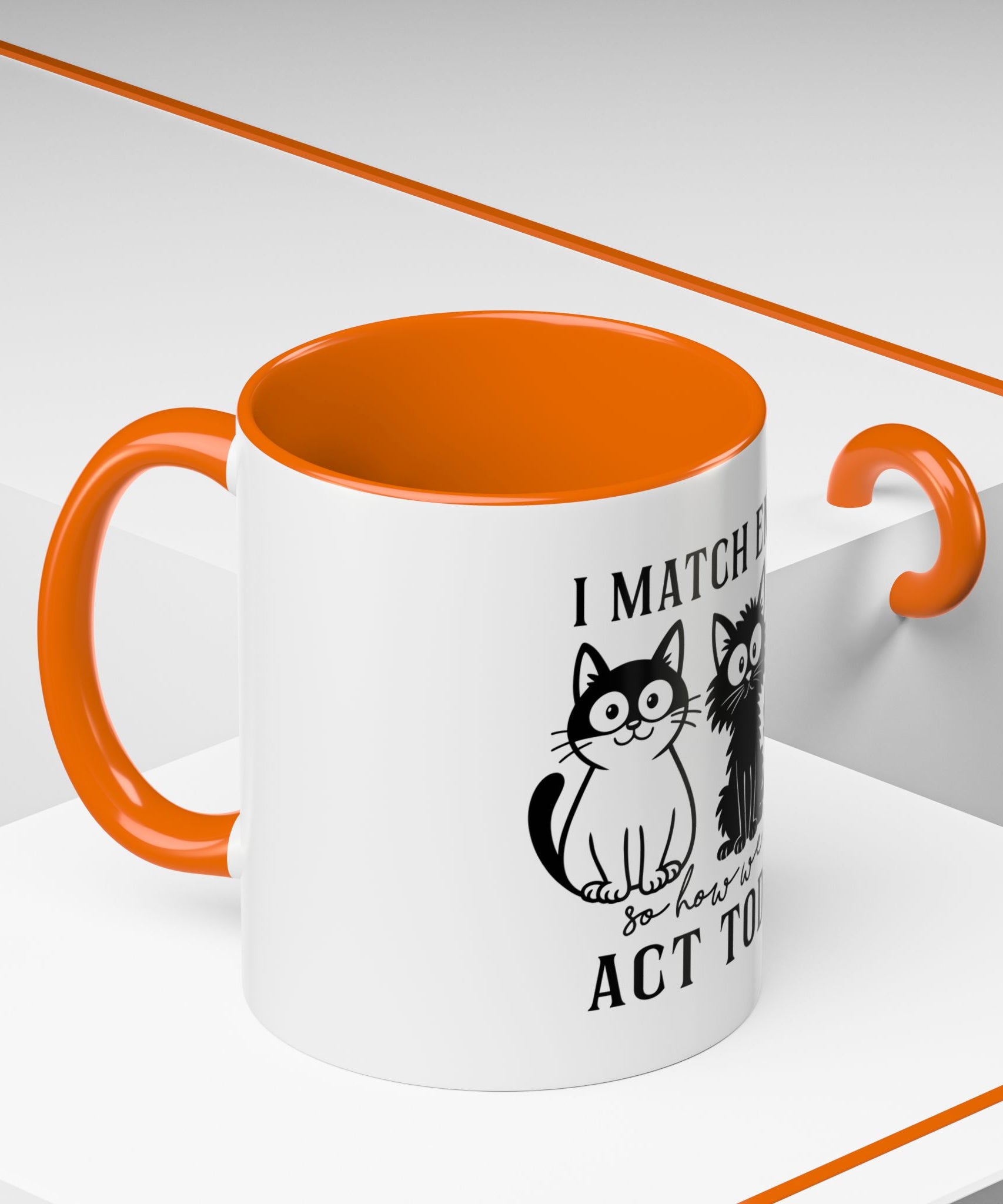 Quirky Cat Coffee Mug, Fun Kitty Mug for Cat Lovers, Gift for Pet Owners, Unique Cat-Themed Drinkware, Cute Cat Lover Present