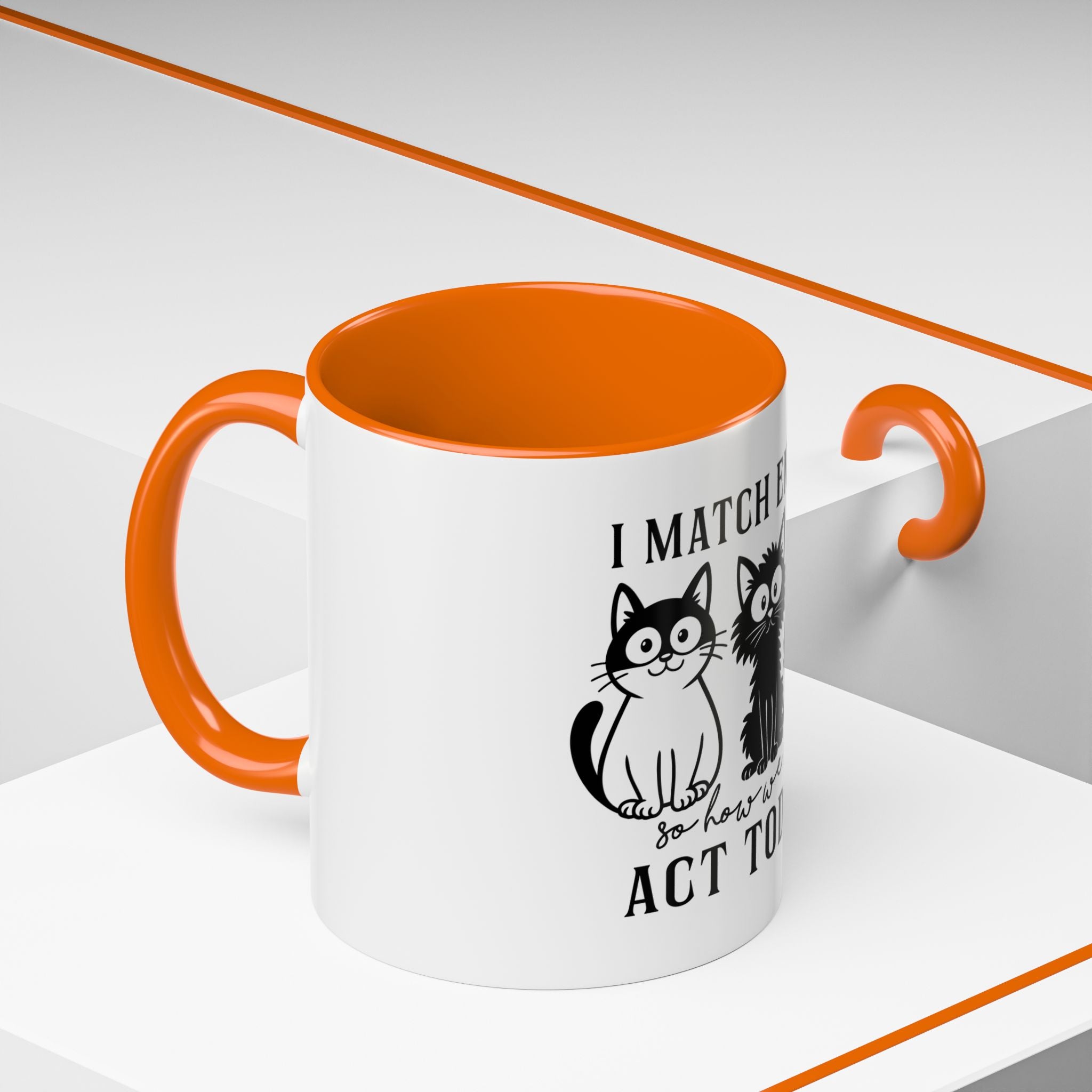 Quirky Cat Coffee Mug, Fun Kitty Mug for Cat Lovers, Gift for Pet Owners, Unique Cat-Themed Drinkware, Cute Cat Lover Present