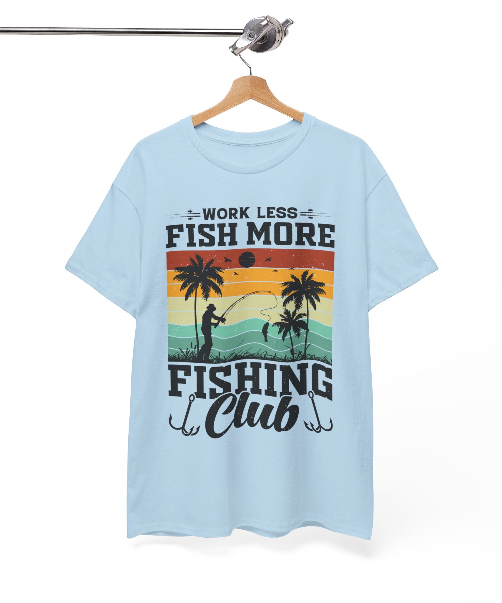 Retro Fisherman Sunset T-Shirt