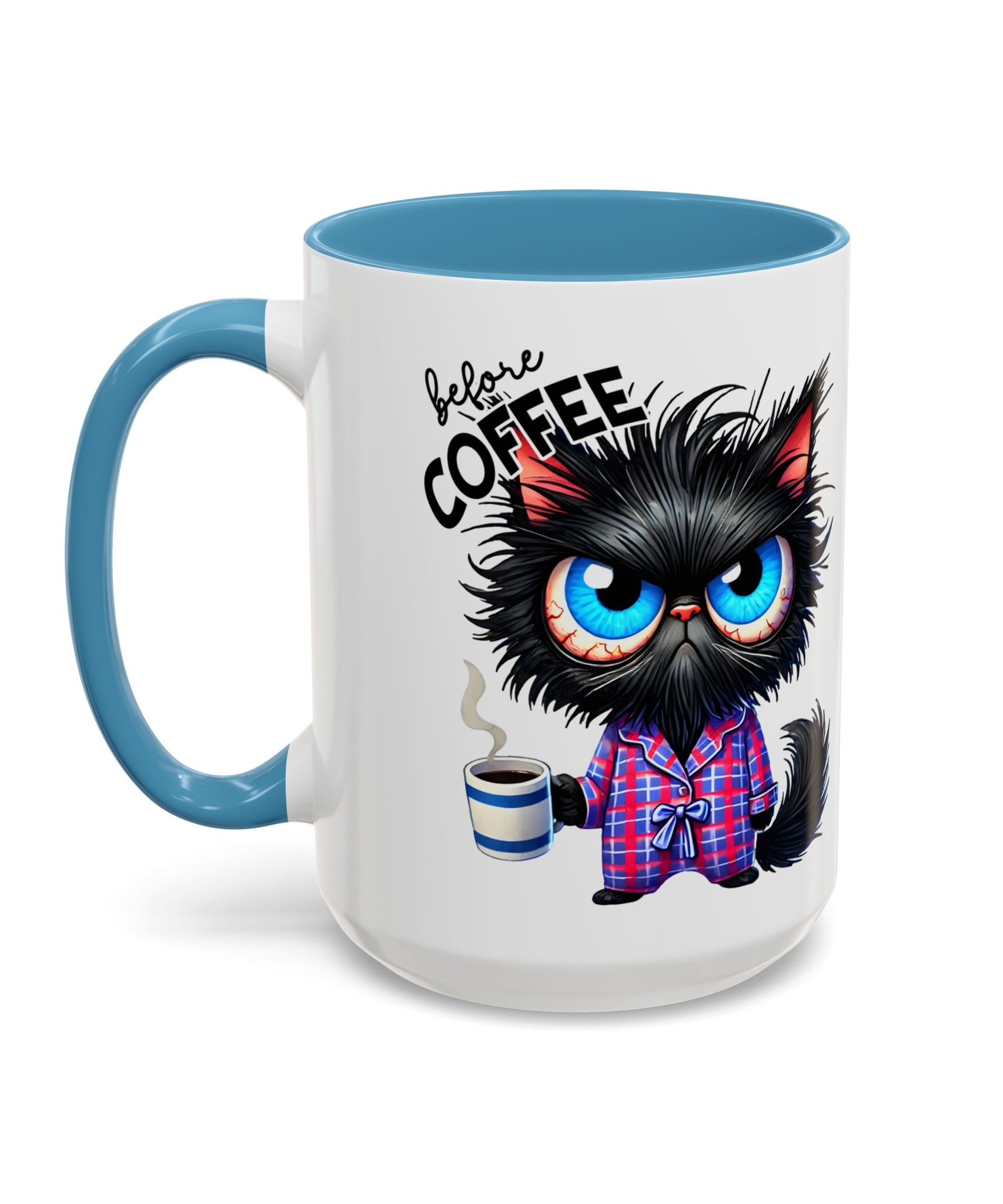 Cute Black Cat Accent Coffee Mug  Gallory Hive