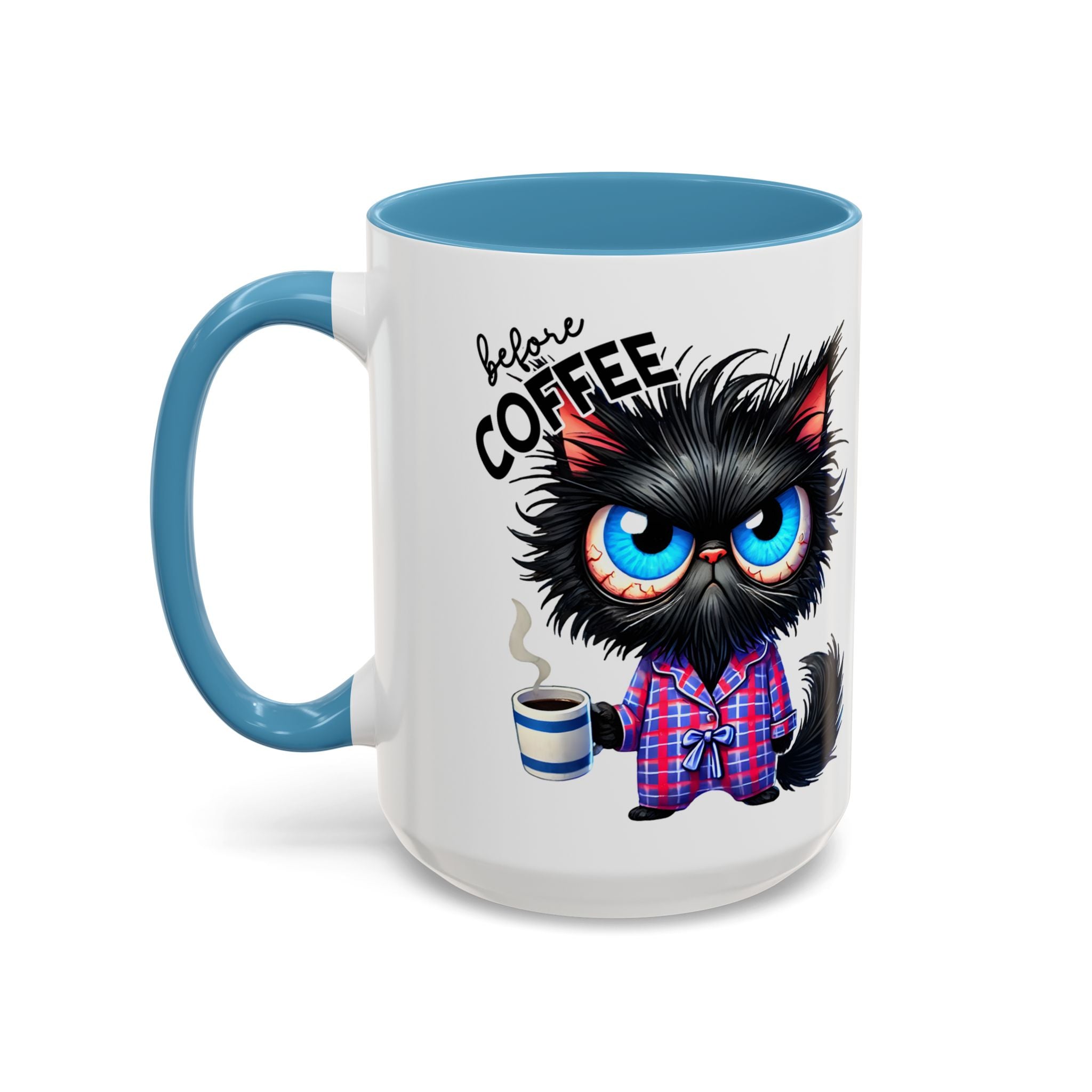 Cute Black Cat Accent Coffee Mug  Gallory Hive