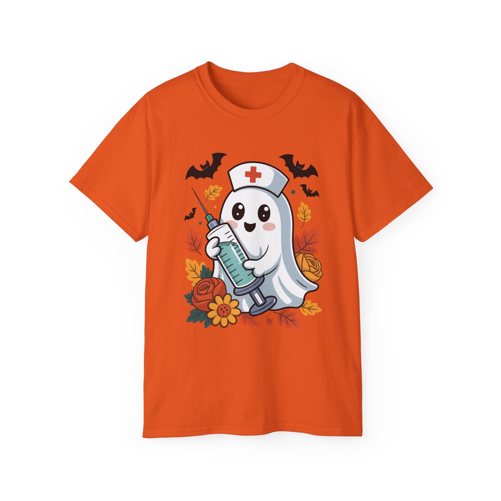 Halloween Nurse Ghost T-Shirt - Spooky Season Style | Gallory Hive