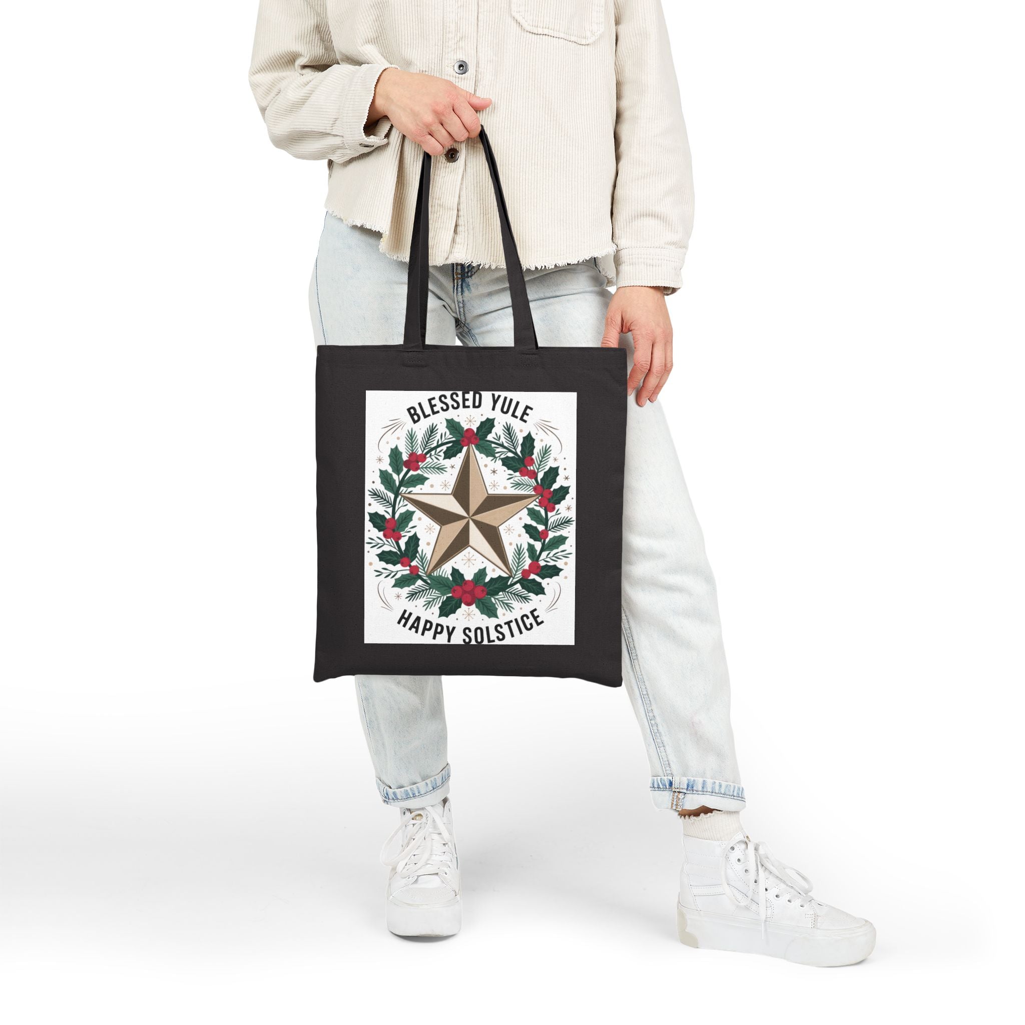 Blessed Yule Eco-Friendly Cotton Tote | Gallory Hive