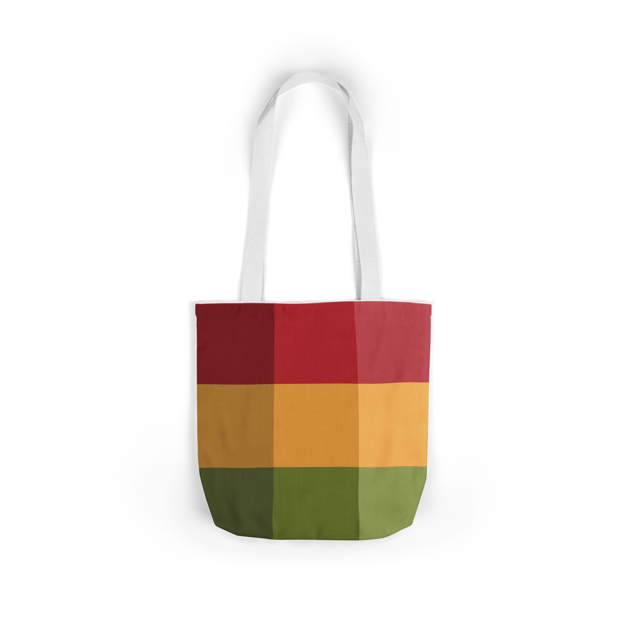 Colorful Geometric Square Pattern Tote Bag