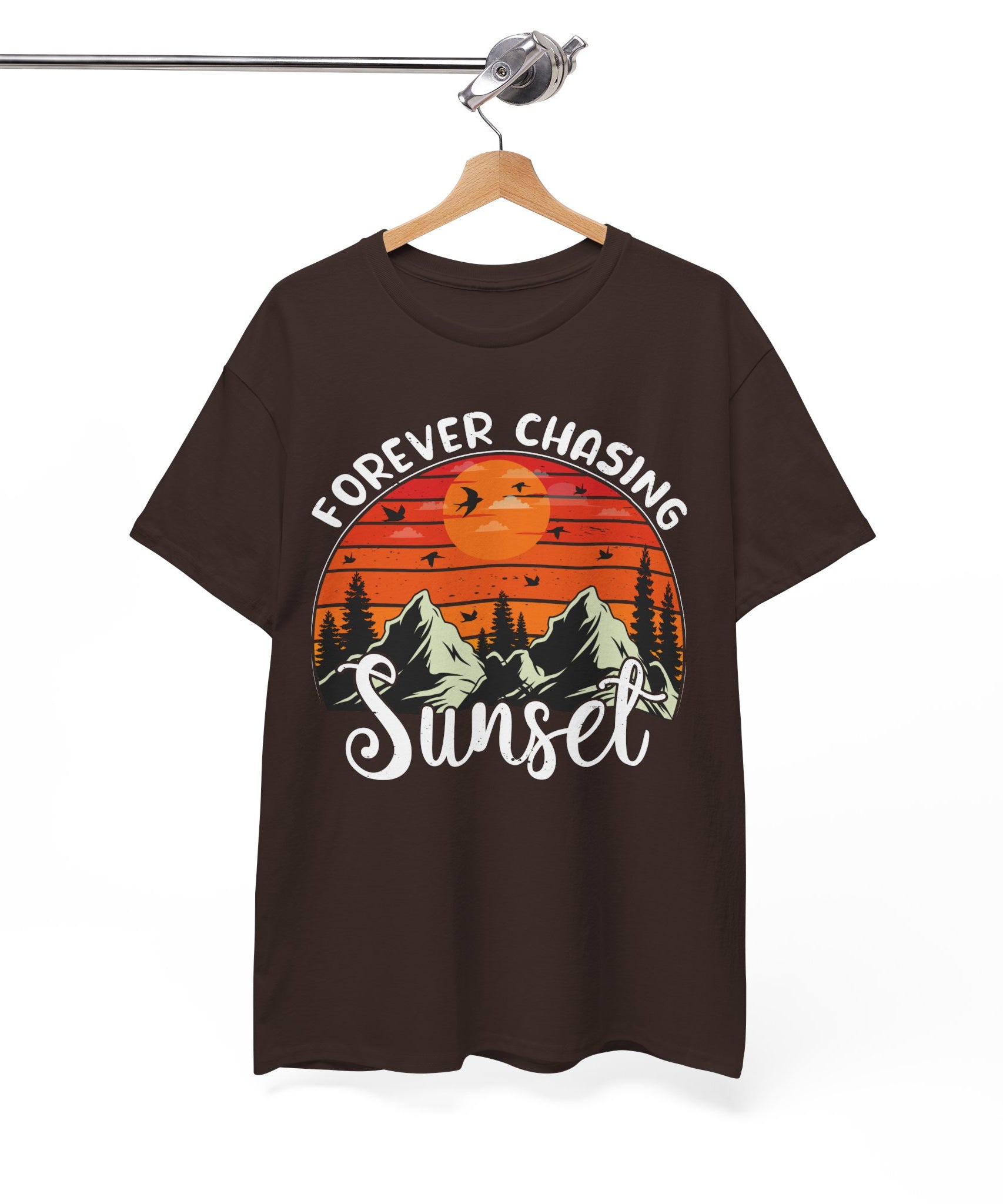 Sunset Mountain Scene T-Shirt | Gallory Hive