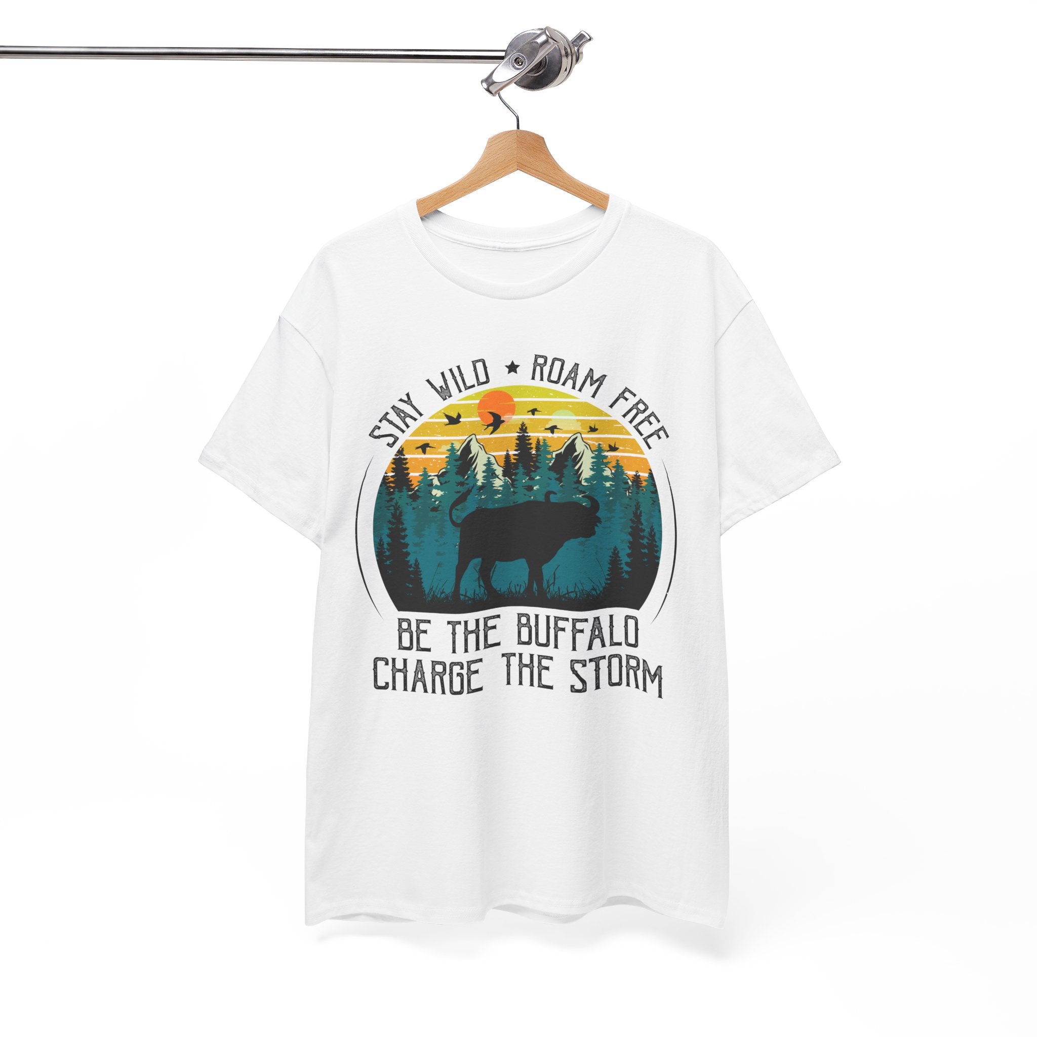 Wild Buffalo Mountain Graphic Tee | Gallory Hive