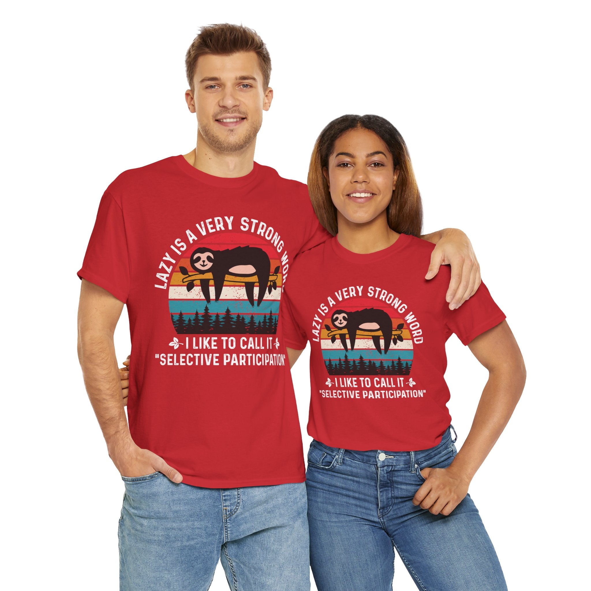 Sloth Hiking Team Retro Sunset Tee
