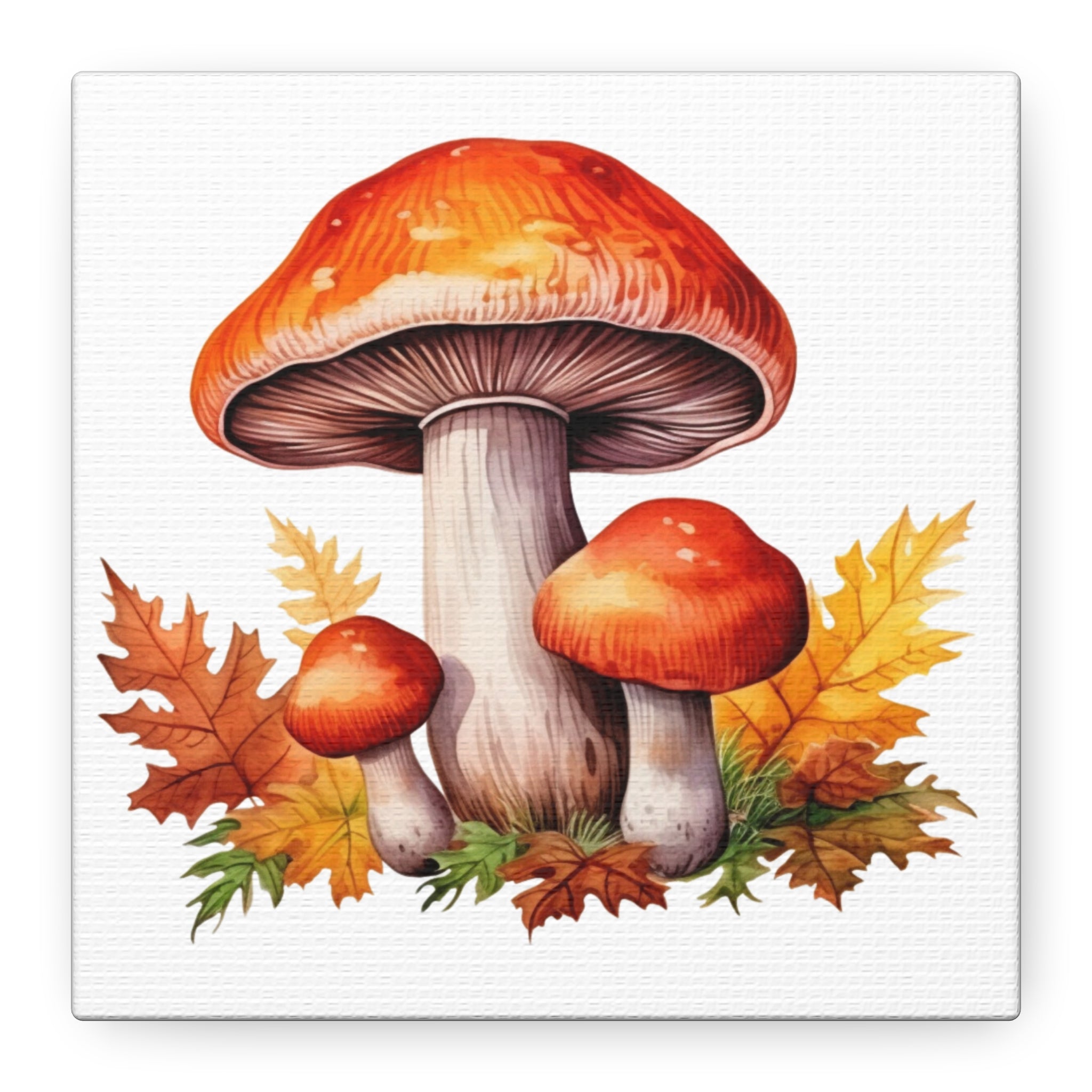 Floral Canvas Art – Amber Caps Illustration | Gallory Hive