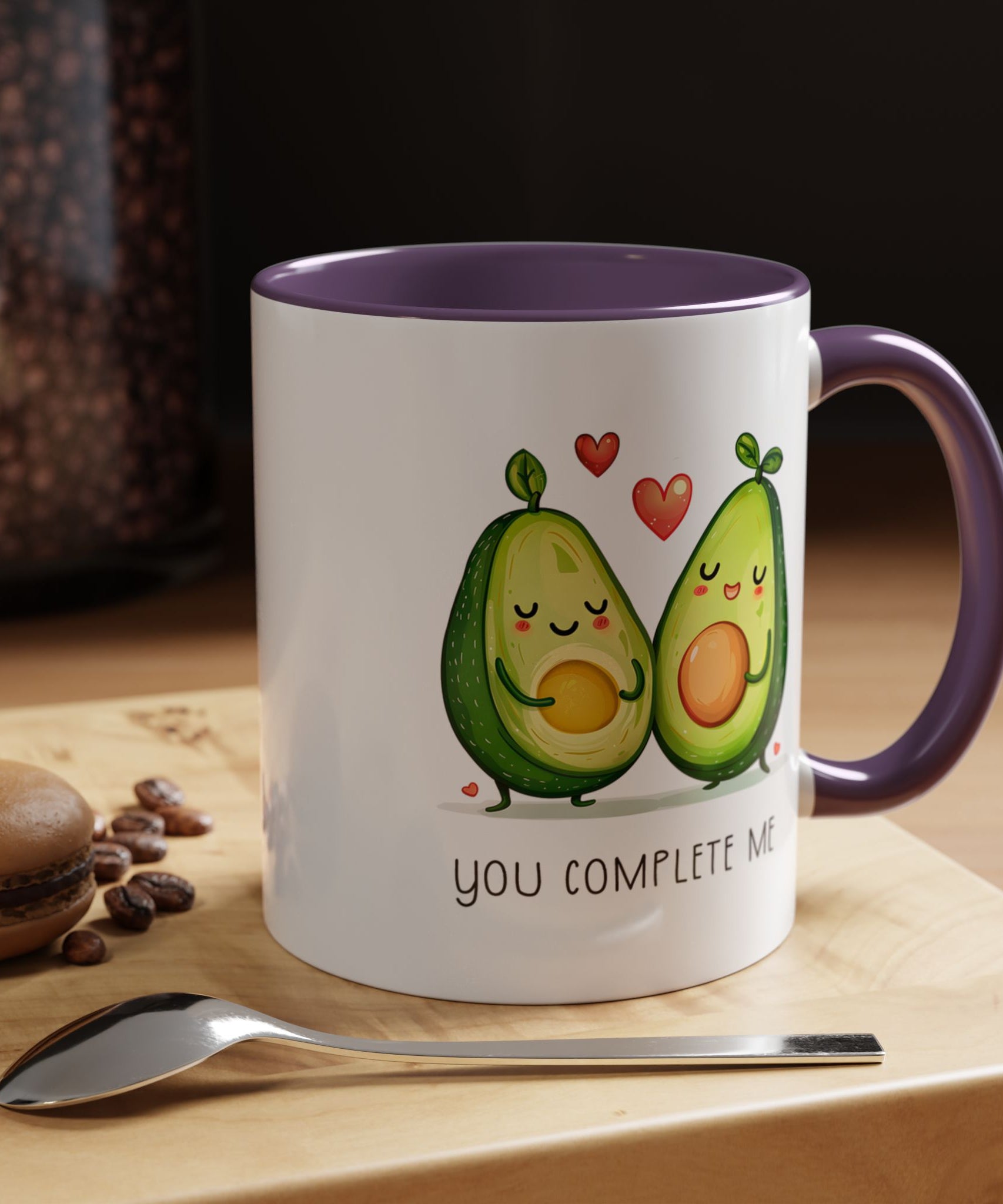 Funny Avocado Couple Ceramic Coffee Mug | Gallory Hive