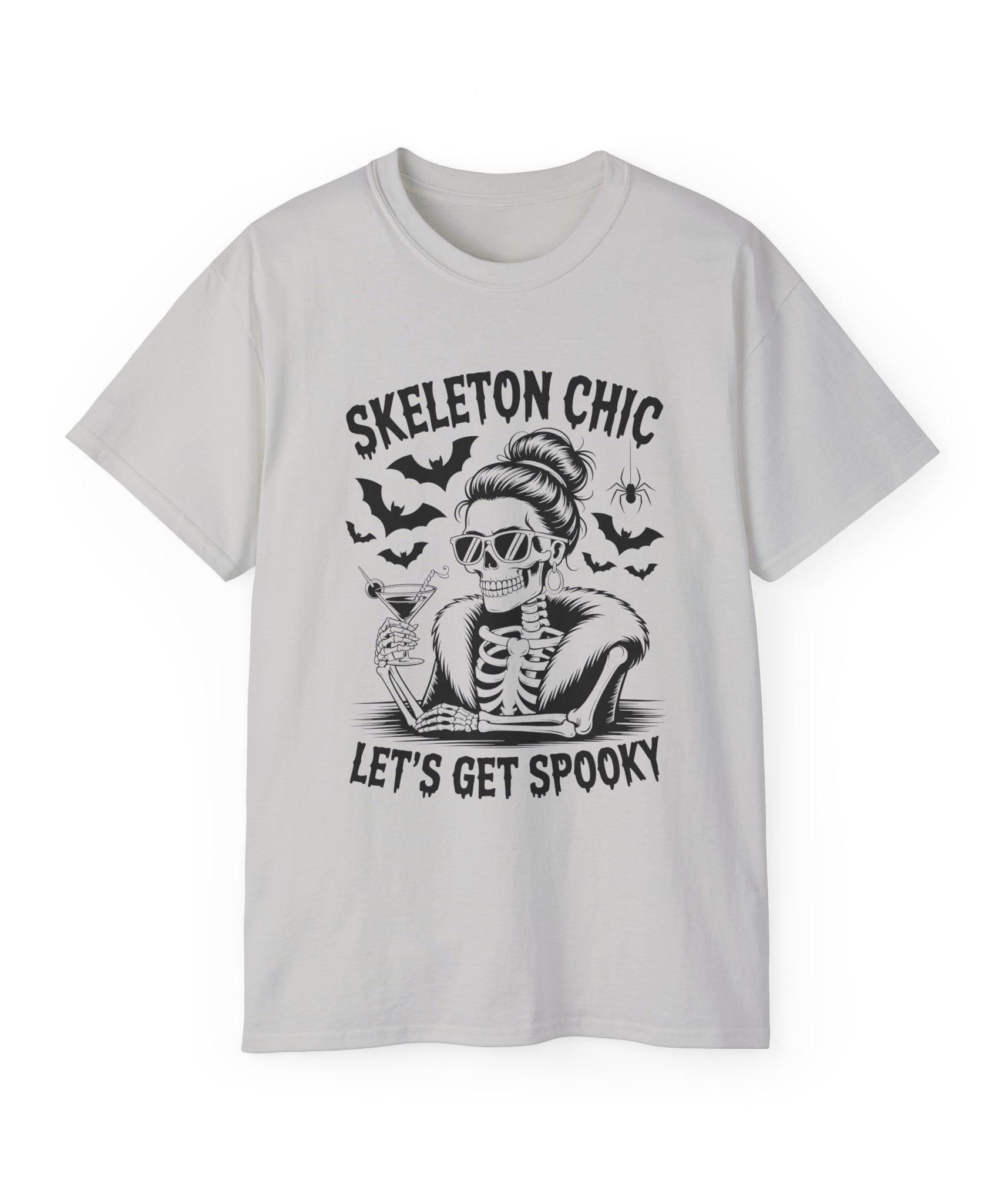 Vintage Rock Skeleton Halloween Shirt