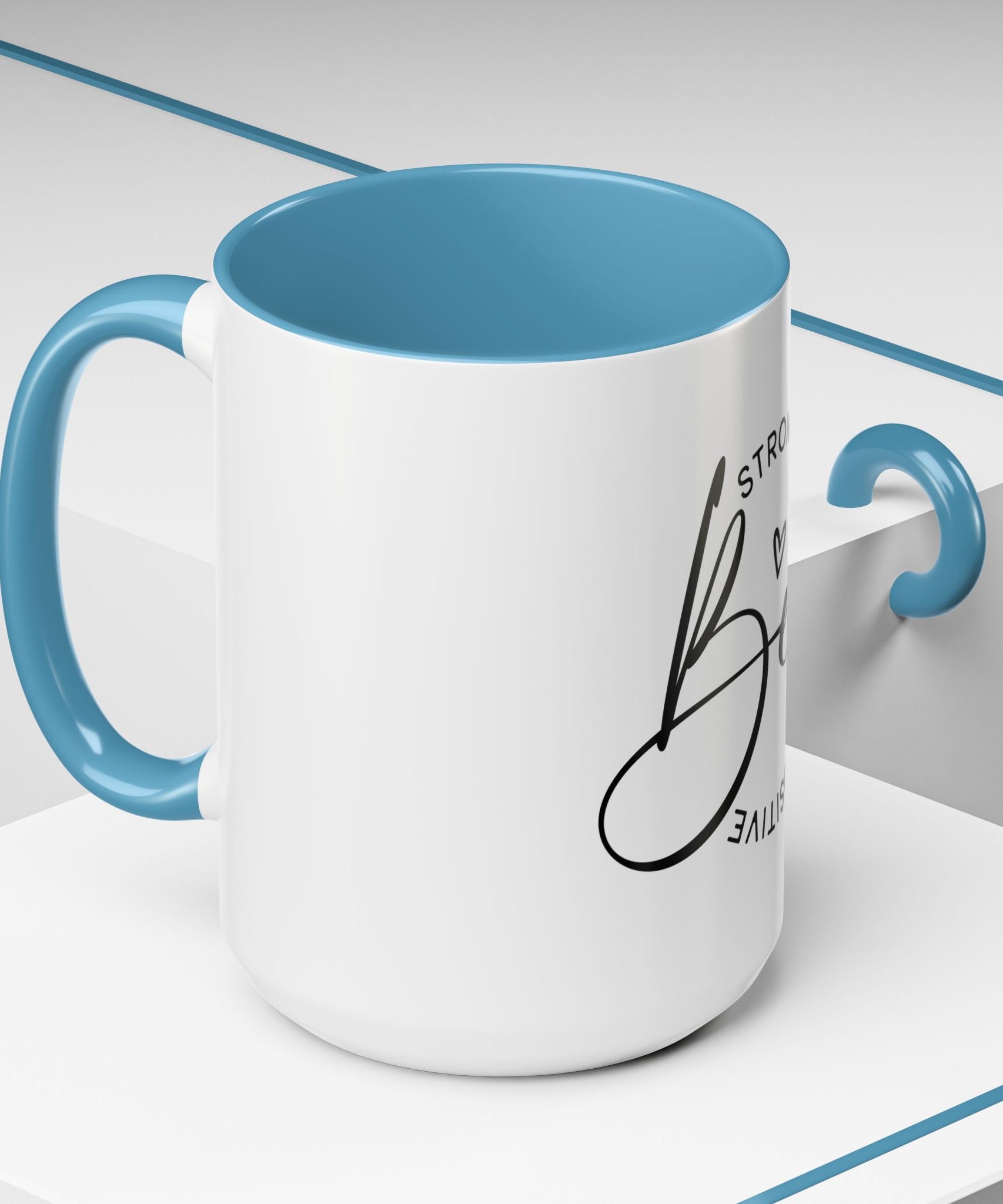 Inspirational Coffee Mug | Be Strong, Confident, Positive | Gift for Women, Motivational Drinkware, Self-Care, Encouragement