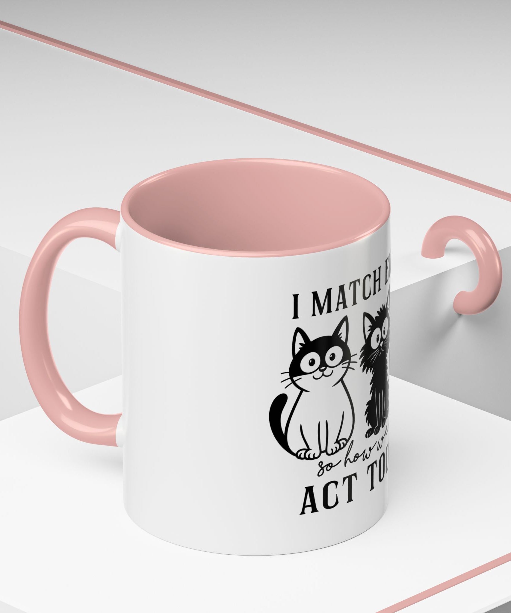 Quirky Cat Coffee Mug, Fun Kitty Mug for Cat Lovers, Gift for Pet Owners, Unique Cat-Themed Drinkware, Cute Cat Lover Present