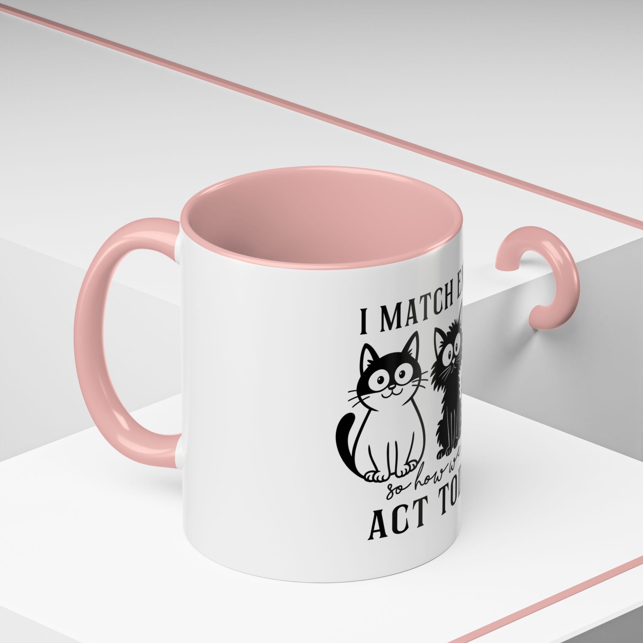 Quirky Cat Coffee Mug, Fun Kitty Mug for Cat Lovers, Gift for Pet Owners, Unique Cat-Themed Drinkware, Cute Cat Lover Present