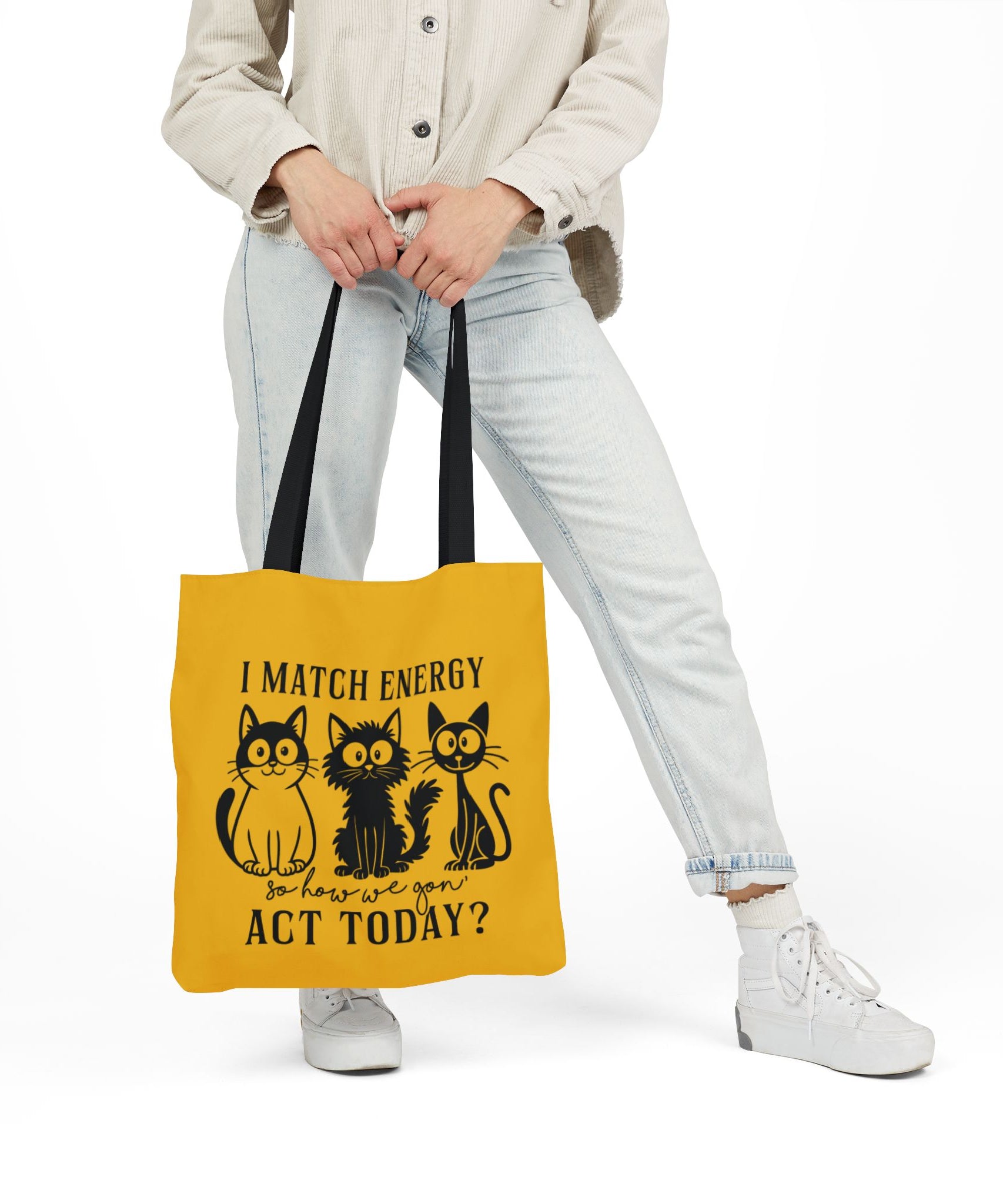 Cute Yellow Canvas Tote – Reusable Bag