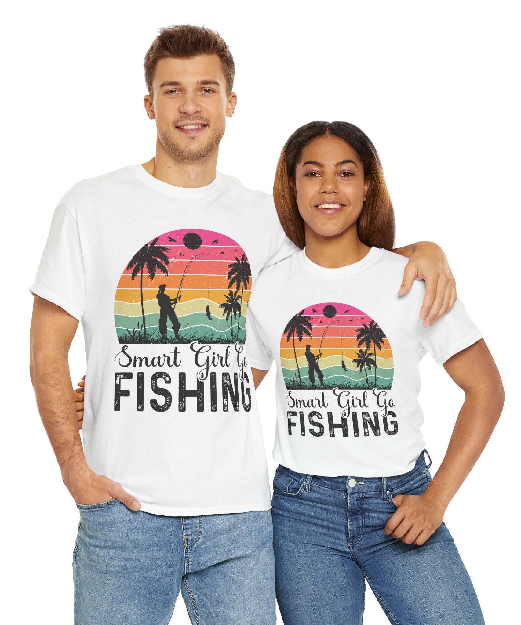 Retro Fisherwoman Graphic Shirt