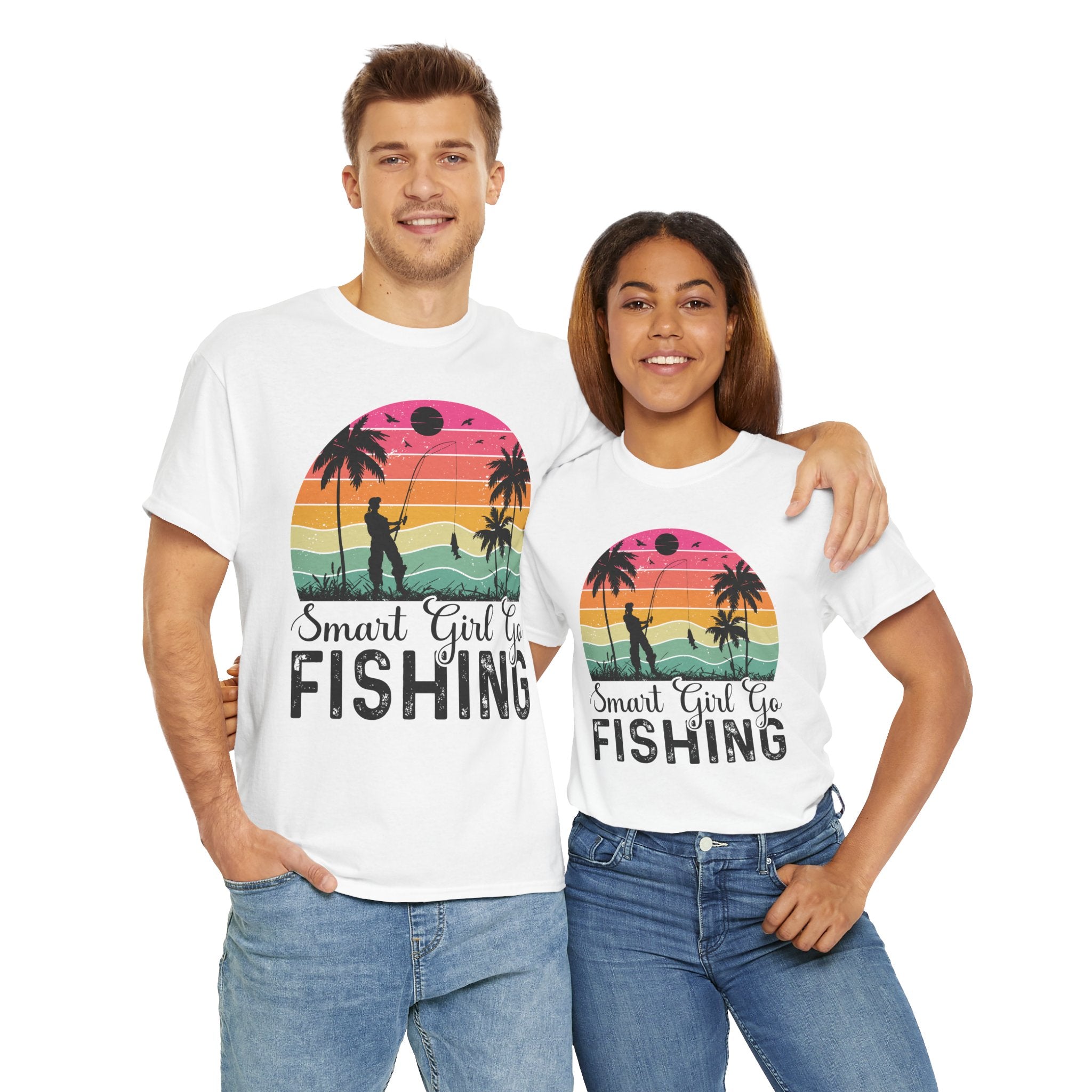 Retro Fisherwoman Graphic Shirt