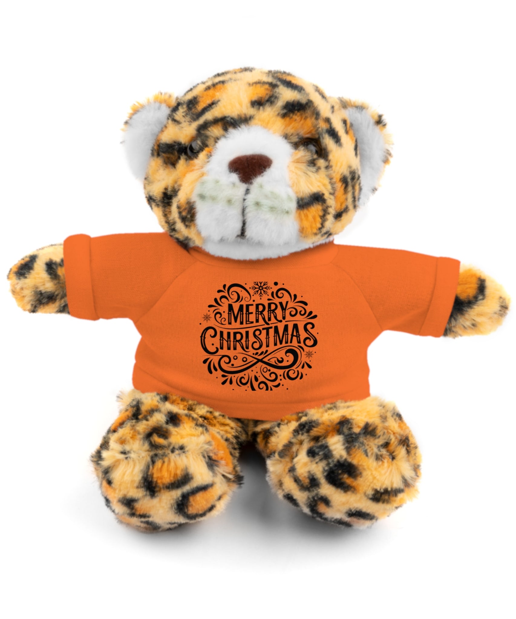 Festive Merry Christmas Stuffed Jaguar | Gallory Hive