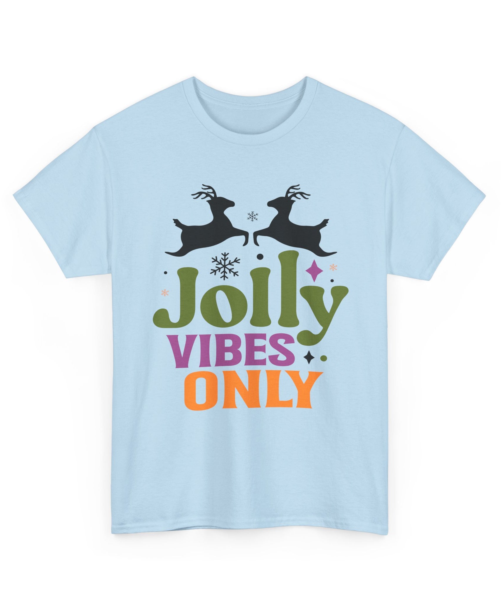 Jolly Vibes Only Retro Christmas Tee | Gallory Hive