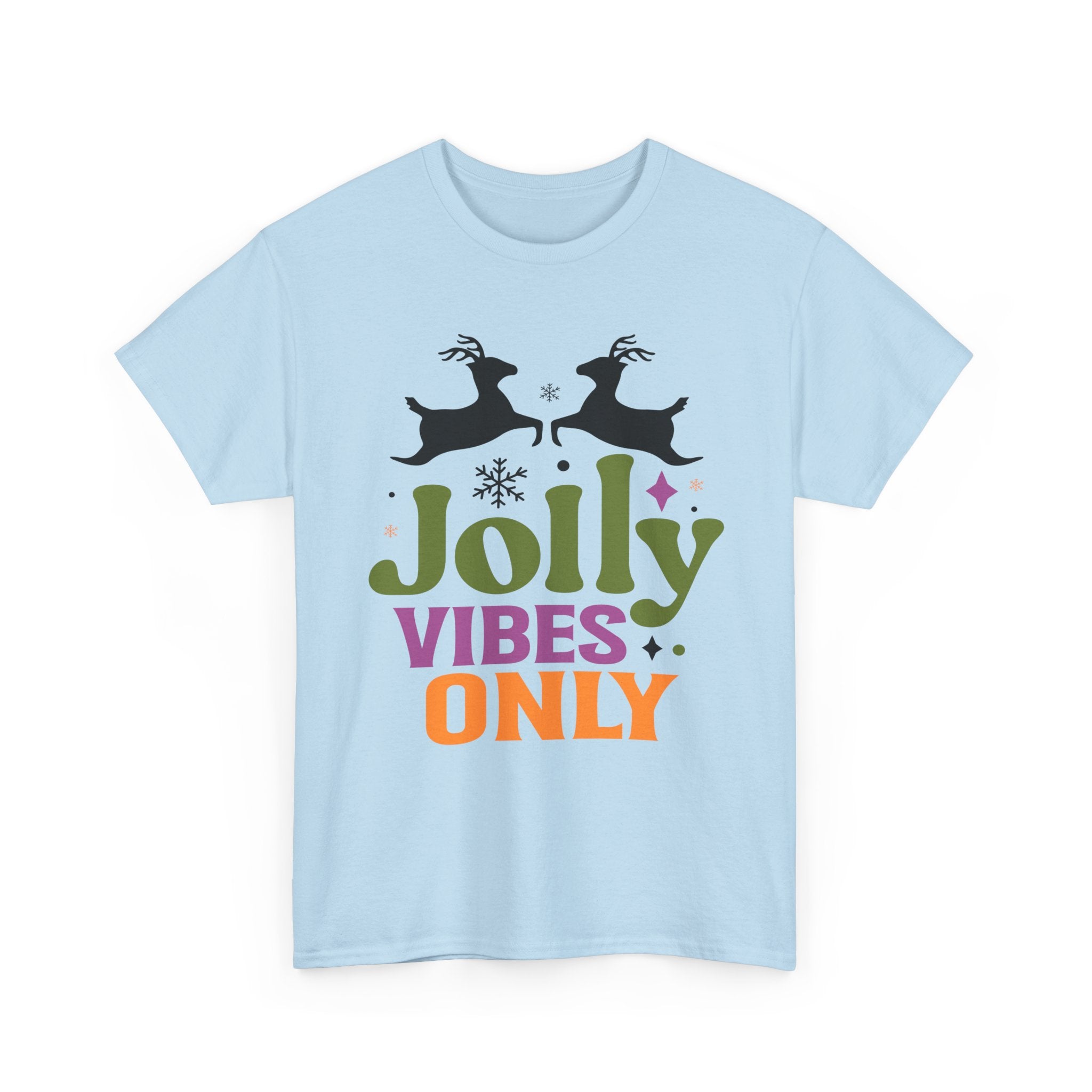 Jolly Vibes Only Retro Christmas Tee | Gallory Hive