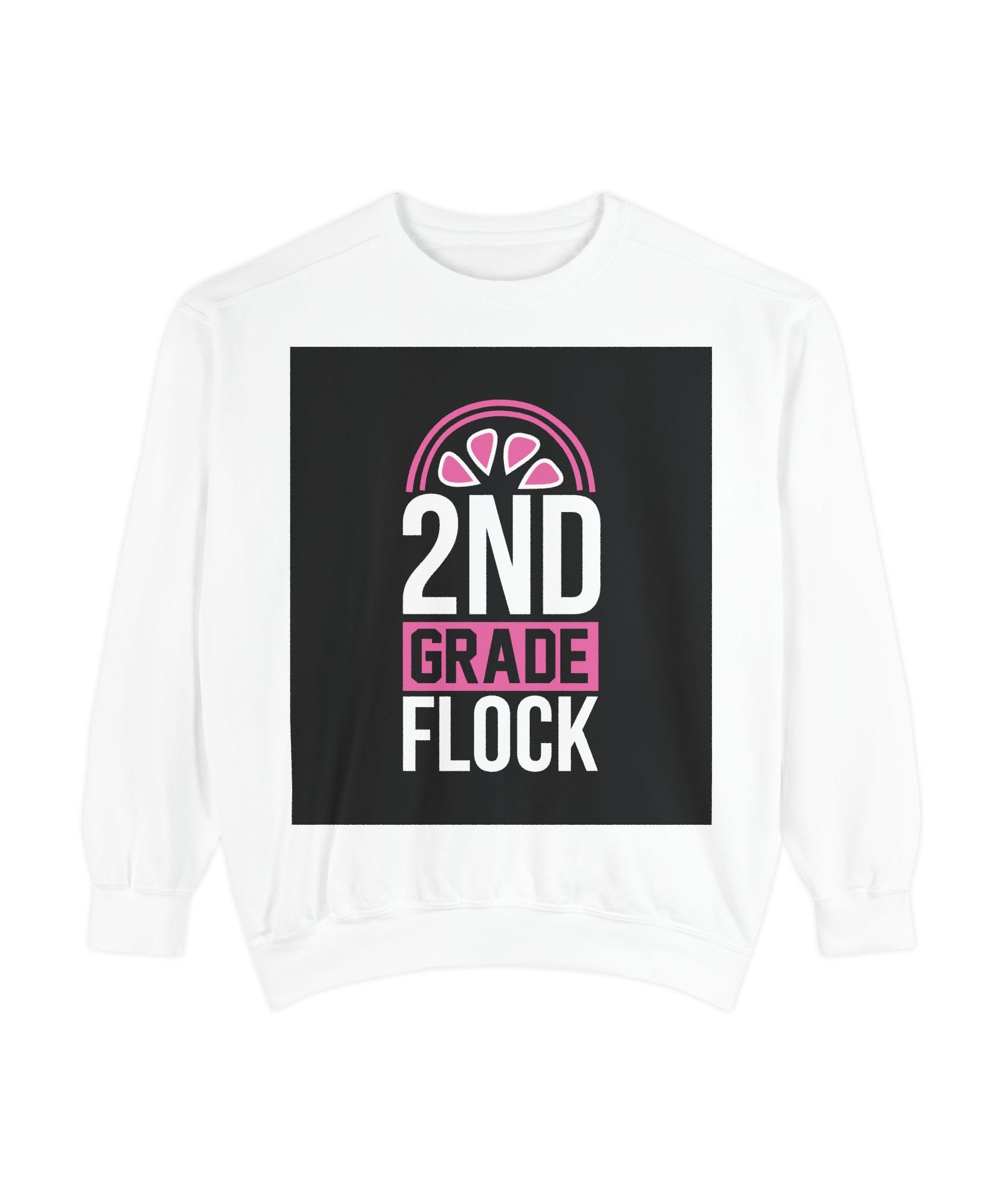 Unisex 2nd Grade Flock Sweatshirt | Perfect for Teachers, Back to School, Classroom, Gift for Kids, Cozy Style