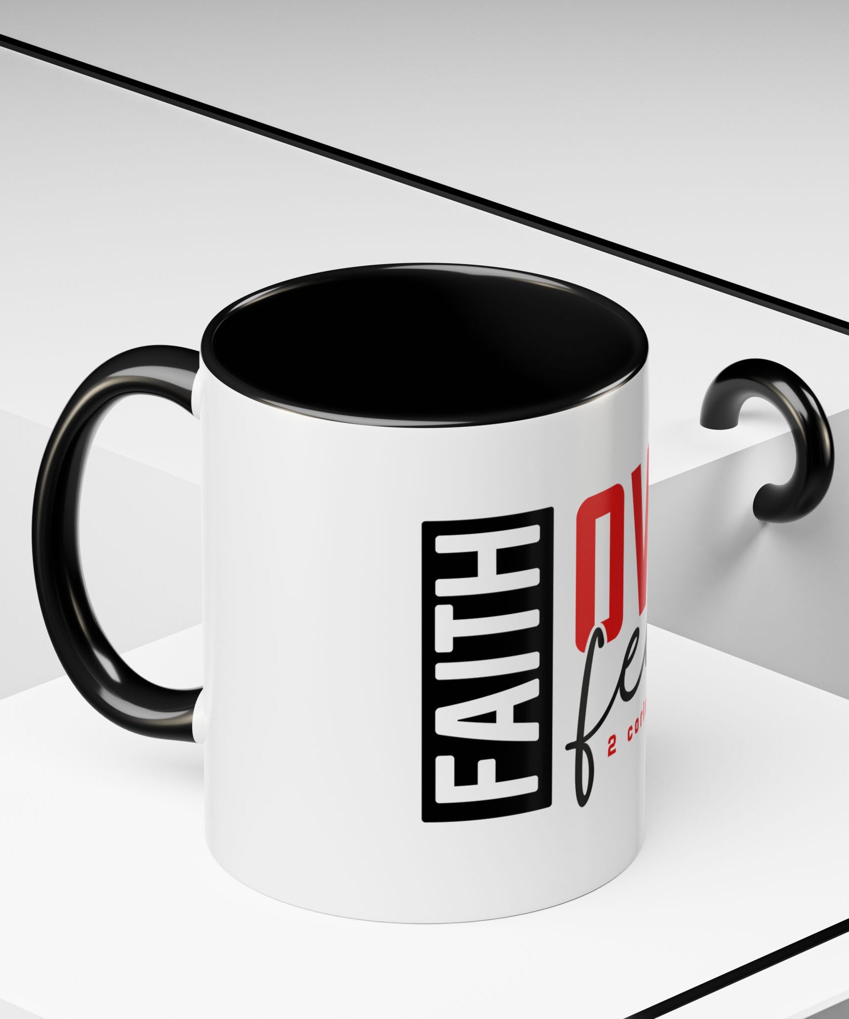 Faith Scripture Accent Coffee Mug | Gallory Hive
