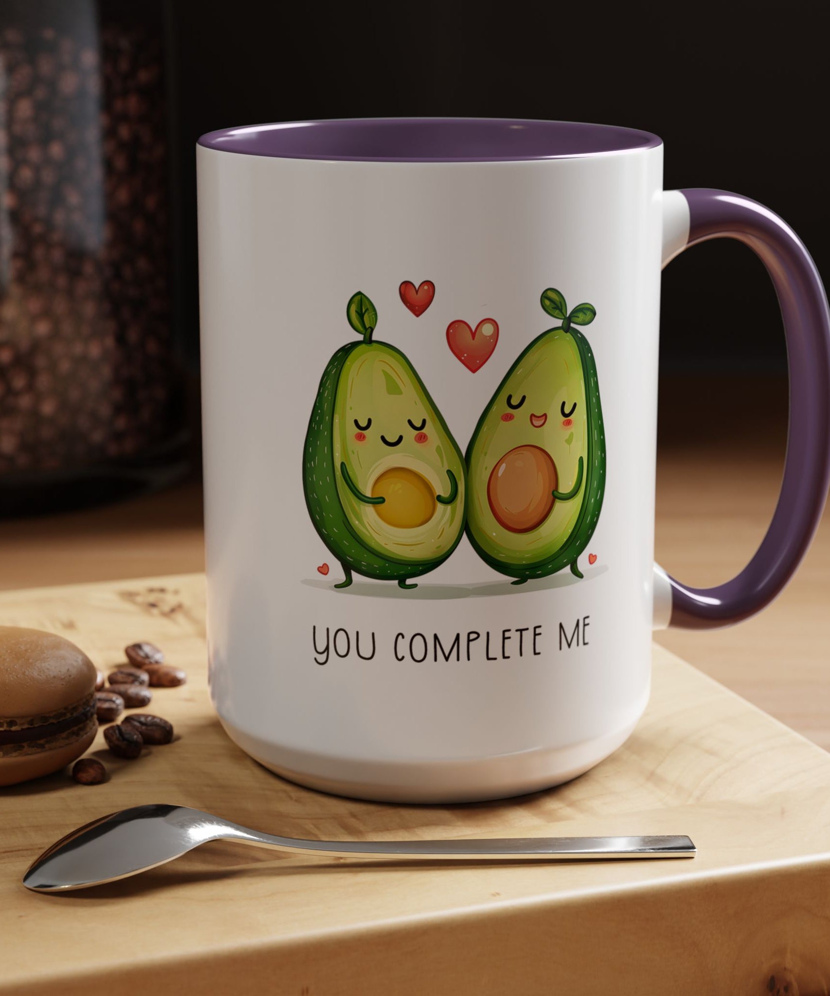 Funny Avocado Couple Ceramic Coffee Mug | Gallory Hive