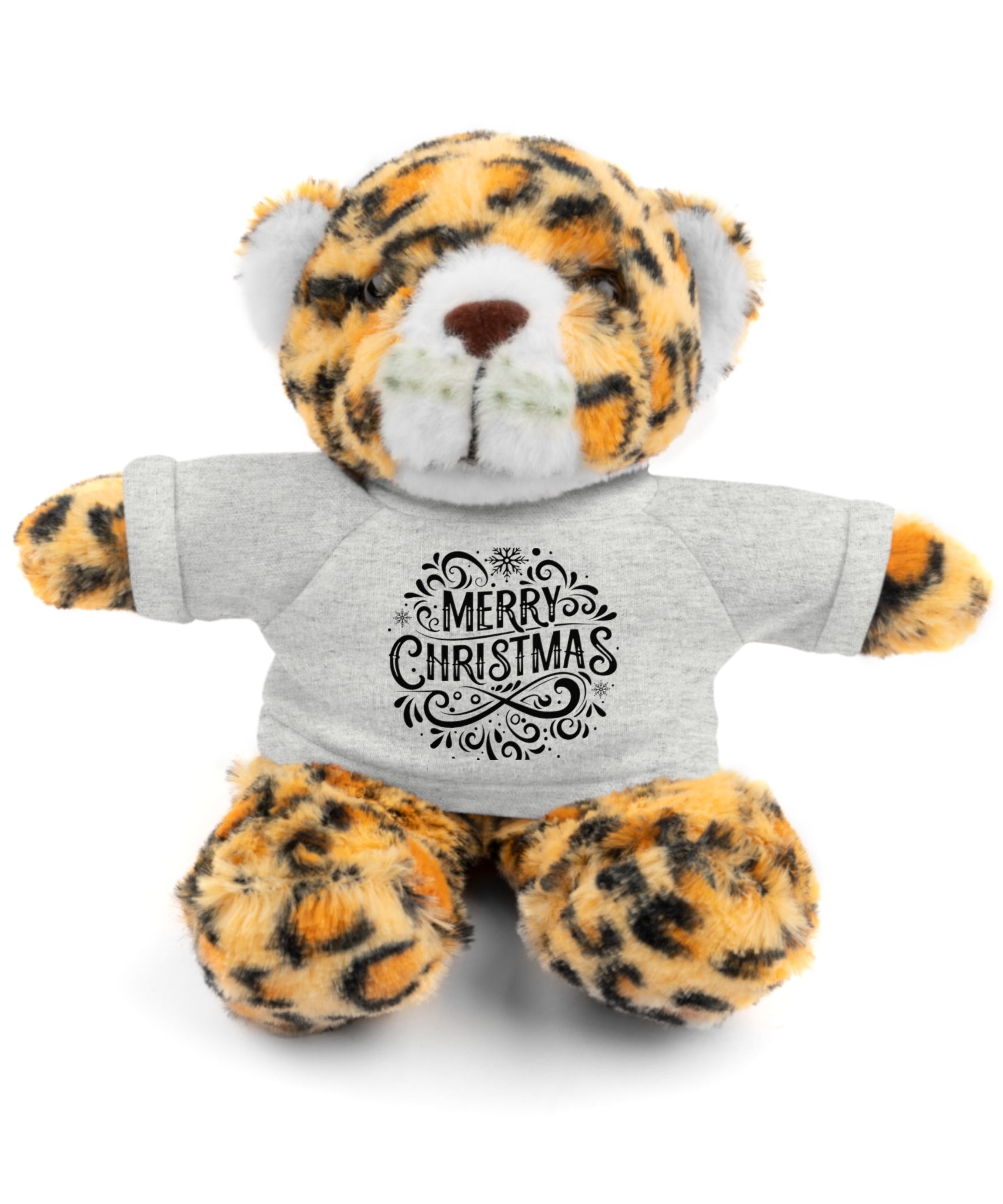 Festive Merry Christmas Stuffed Jaguar | Gallory Hive