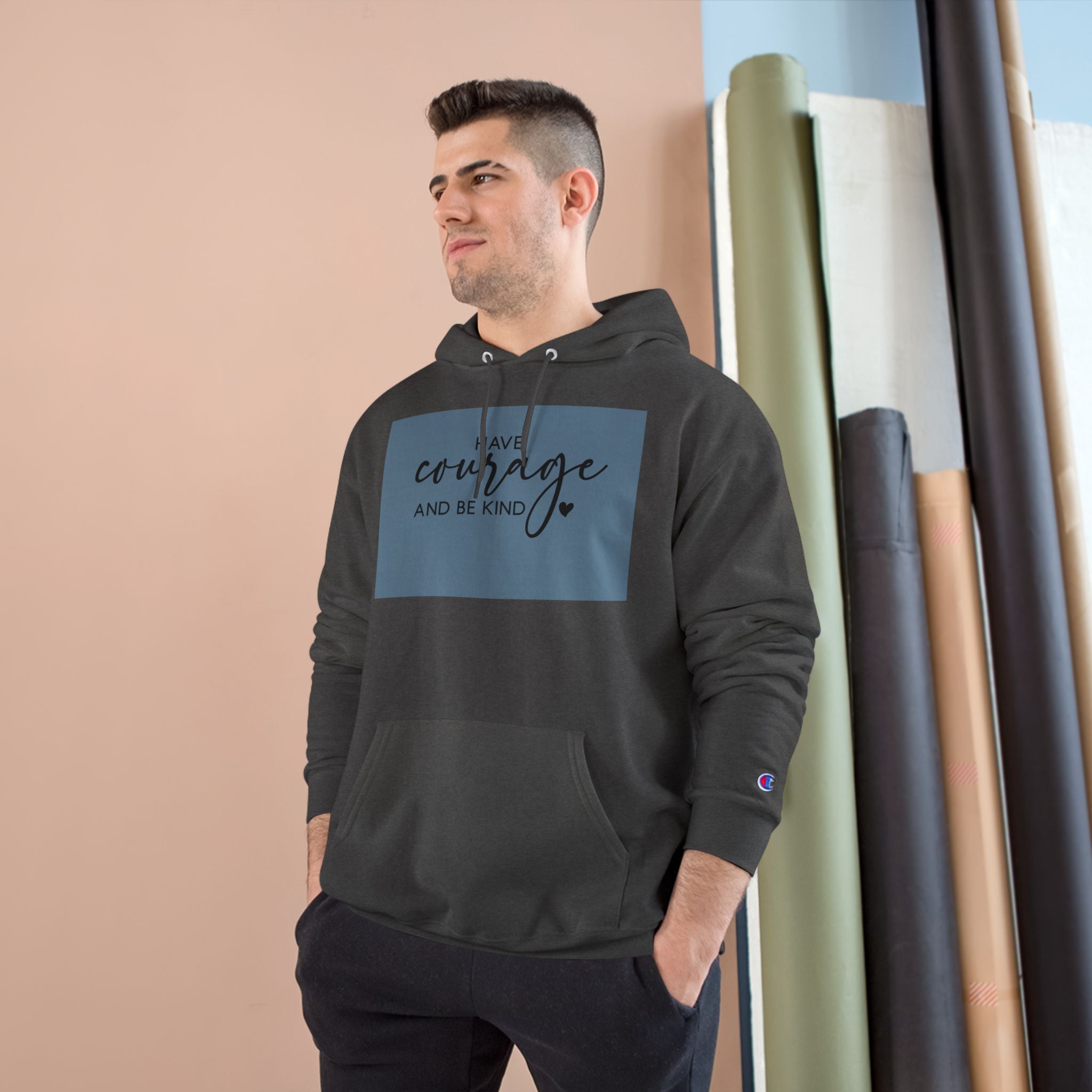 Unisex Hoodie – Have Courage and Be Kind Minimalist Print