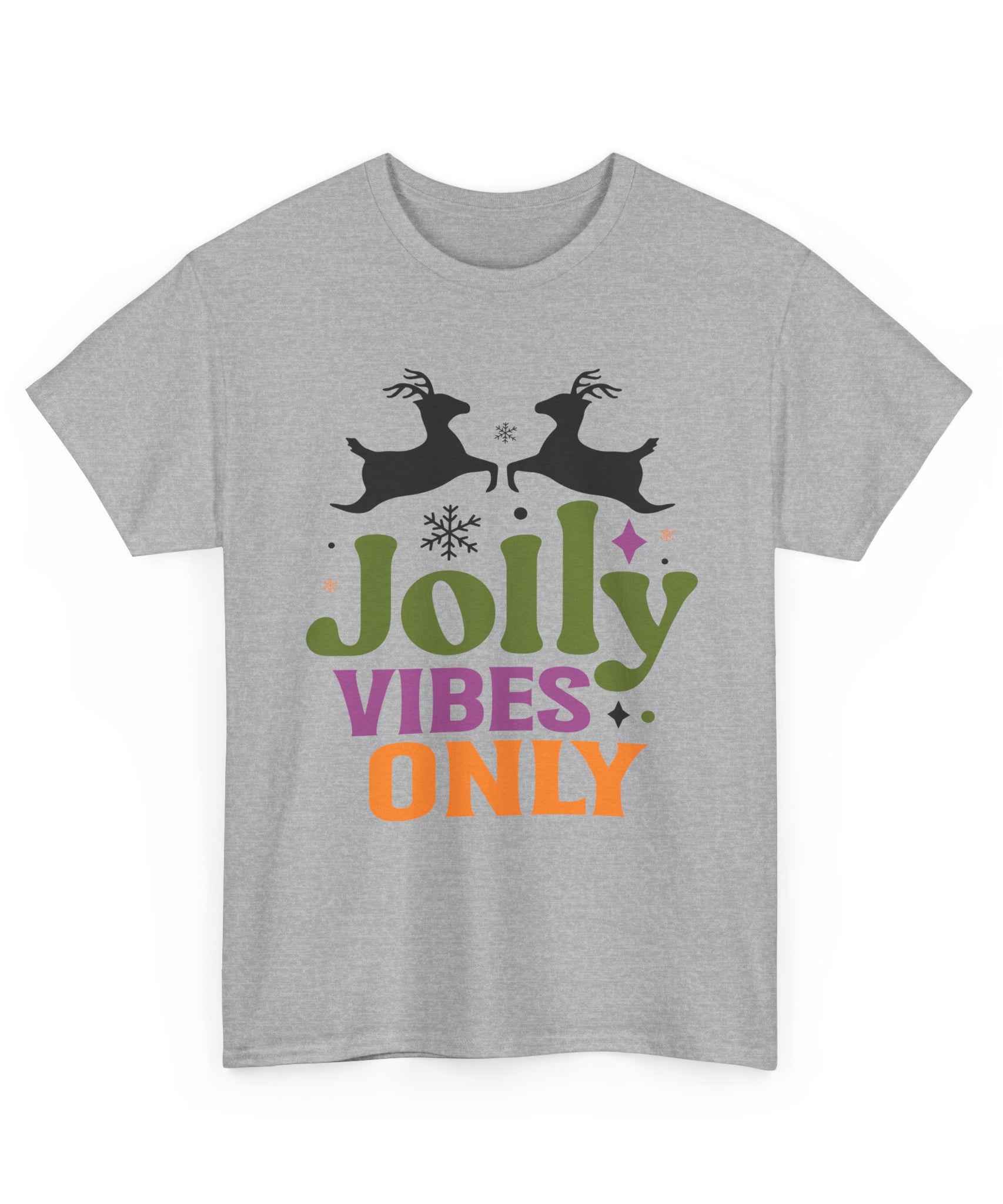 Jolly Vibes Only Retro Christmas Tee | Gallory Hive