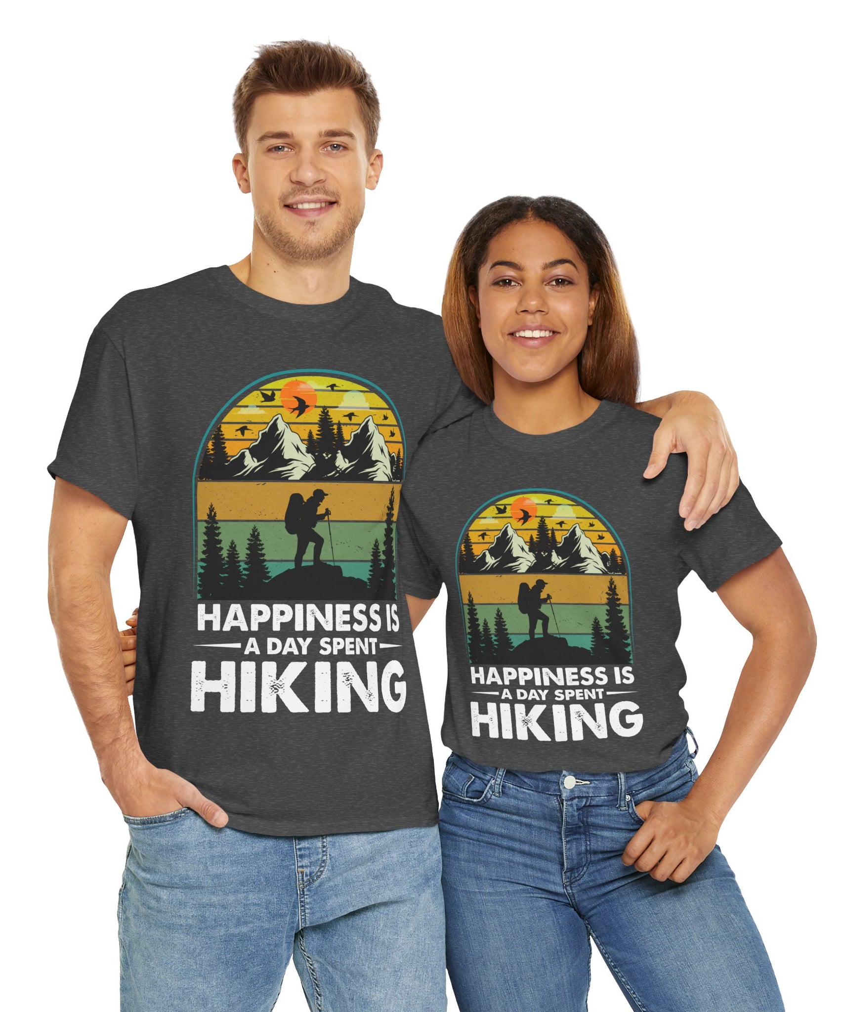 Vintage Hiker Sunset Mountain Tee