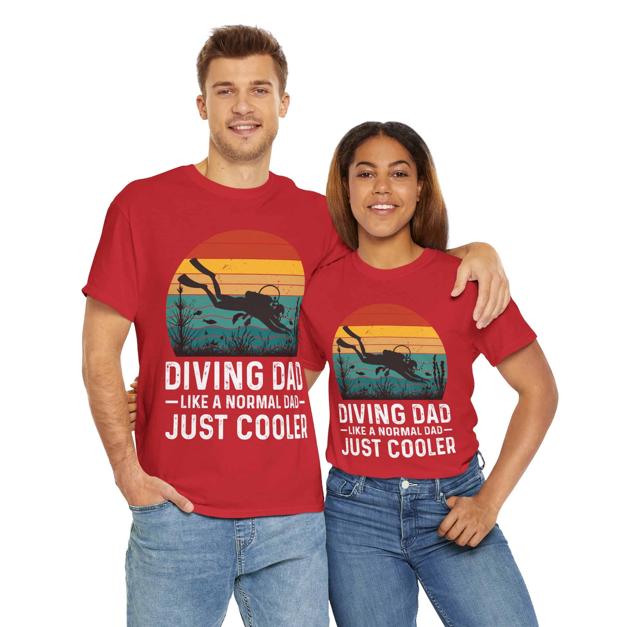 Diving Dad T-Shirt - Retro Scuba Design
