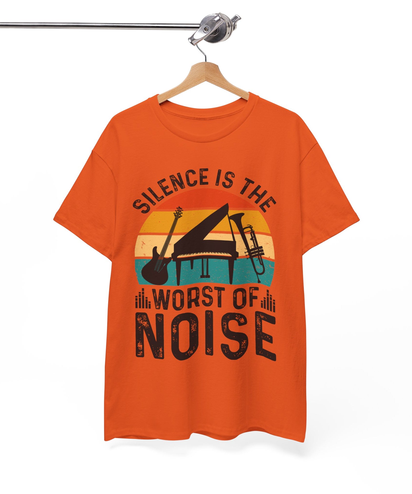 Retro Music Lover-Shirt - Silence Noise Tee | Gallory Hive