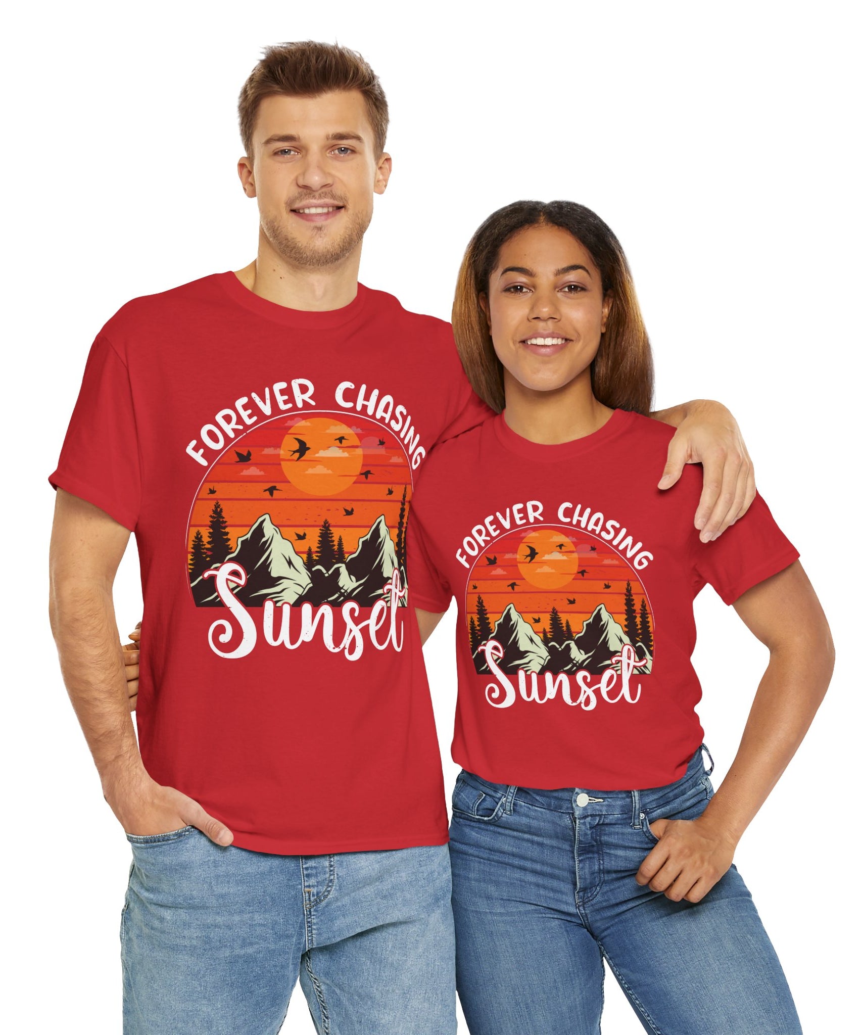 Sunset Mountain Scene T-Shirt