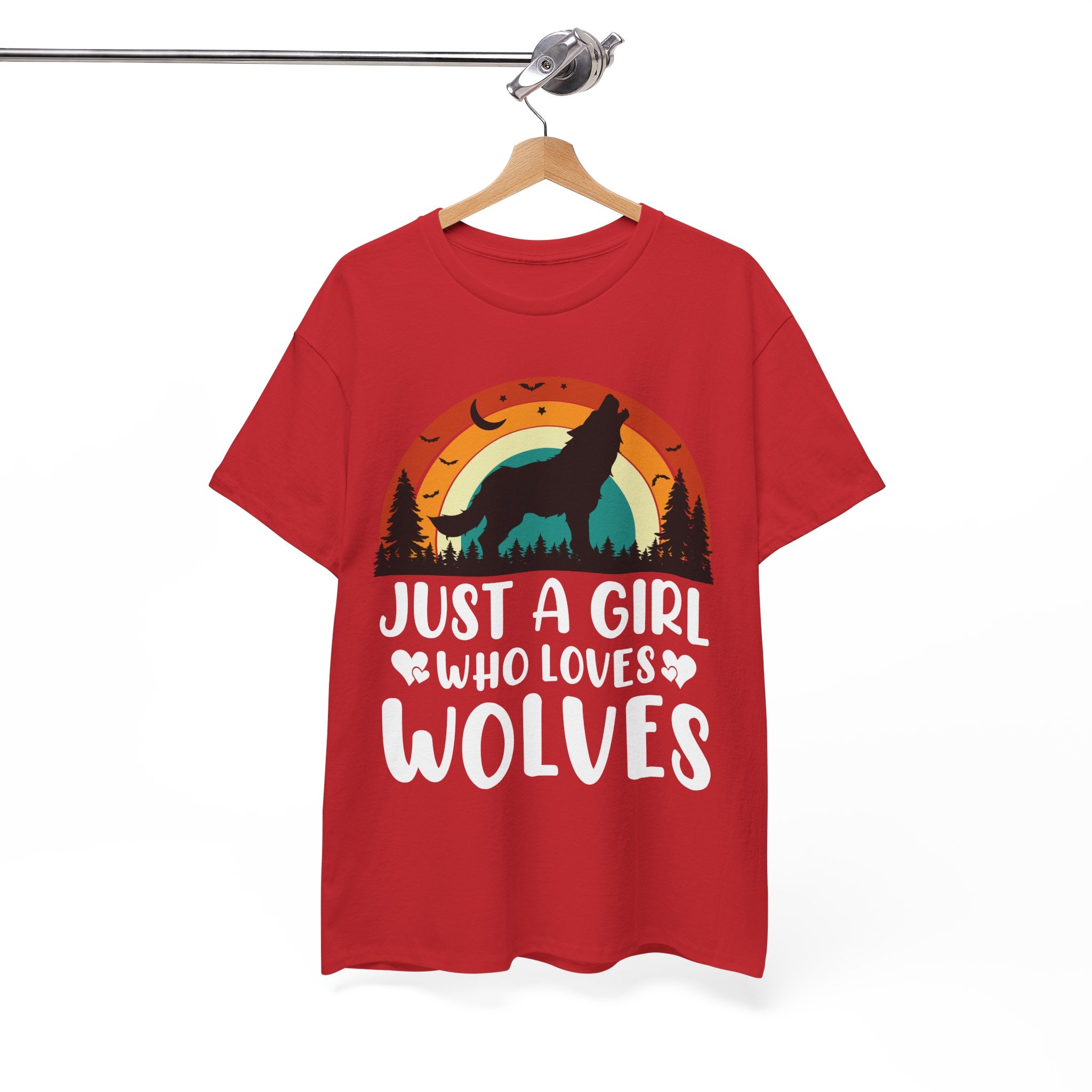Vintage Wolf Lover Girl Tee