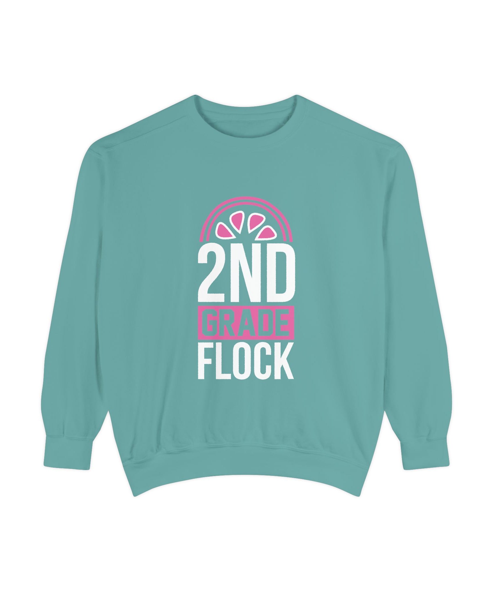 Unisex 2nd Grade Flock Sweatshirt | Perfect for Teachers, Back to School, Classroom, Gift for Kids, Cozy Style