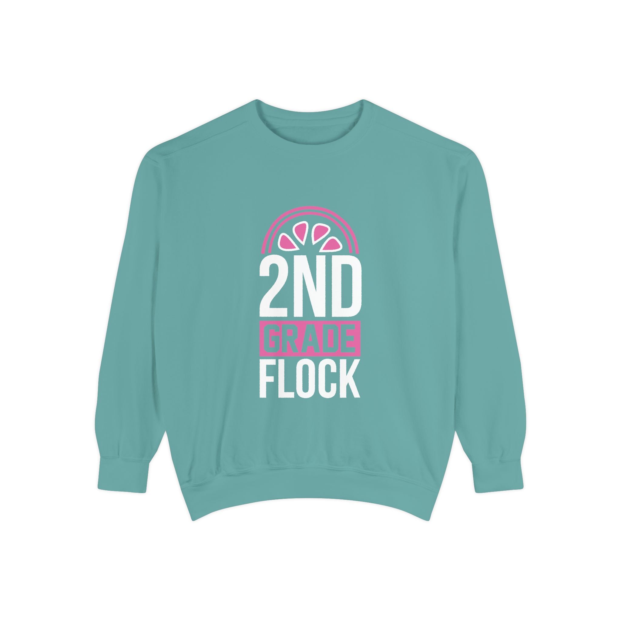 Unisex 2nd Grade Flock Sweatshirt | Perfect for Teachers, Back to School, Classroom, Gift for Kids, Cozy Style