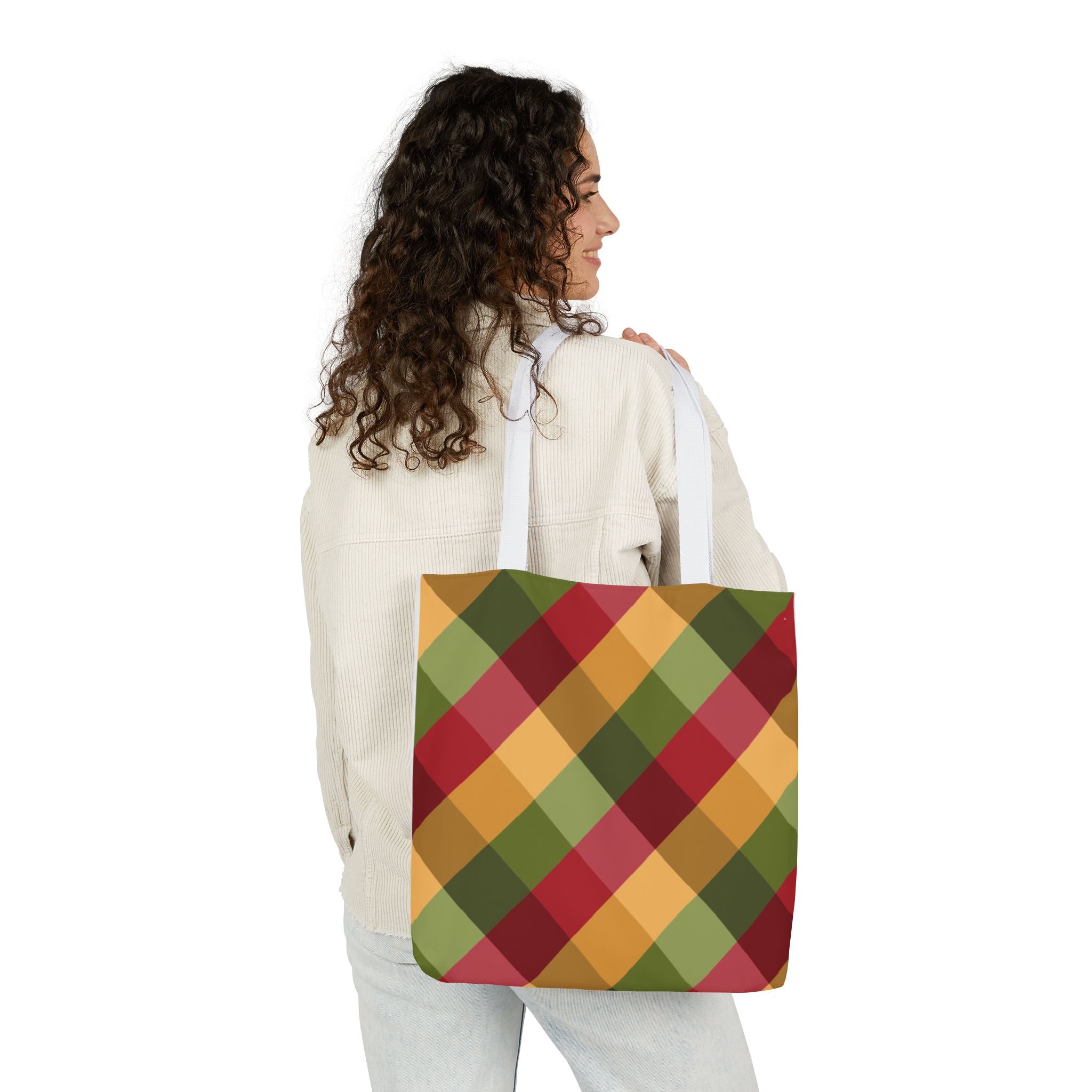 Vibrant Geometric Angle Design Canvas Tote | Gallory Hive