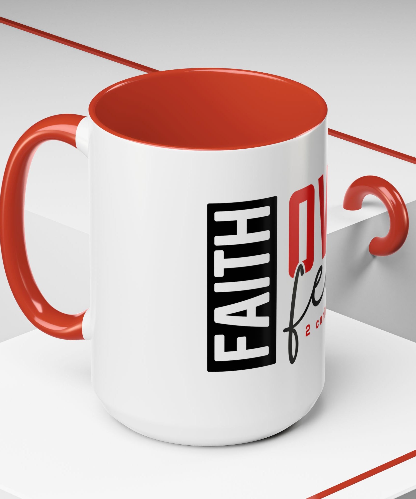 Faith Scripture Accent Coffee Mug | Gallory Hive