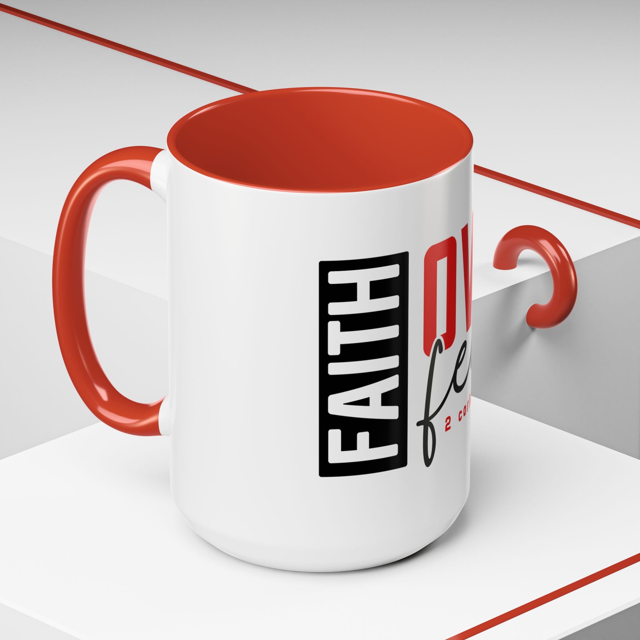 Faith Scripture Accent Coffee Mug | Gallory Hive