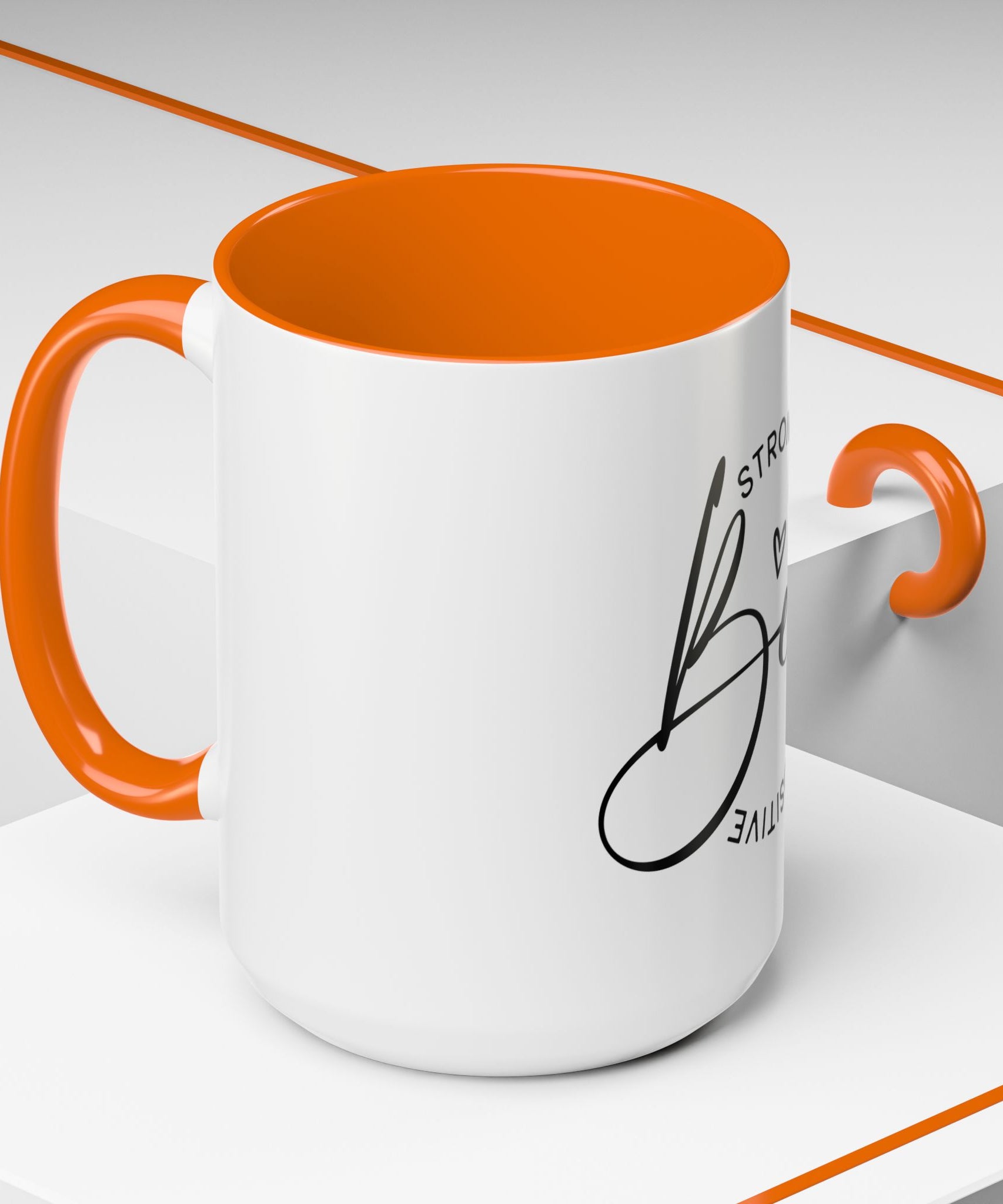 Inspirational Coffee Mug | Be Strong, Confident, Positive | Gift for Women, Motivational Drinkware, Self-Care, Encouragement