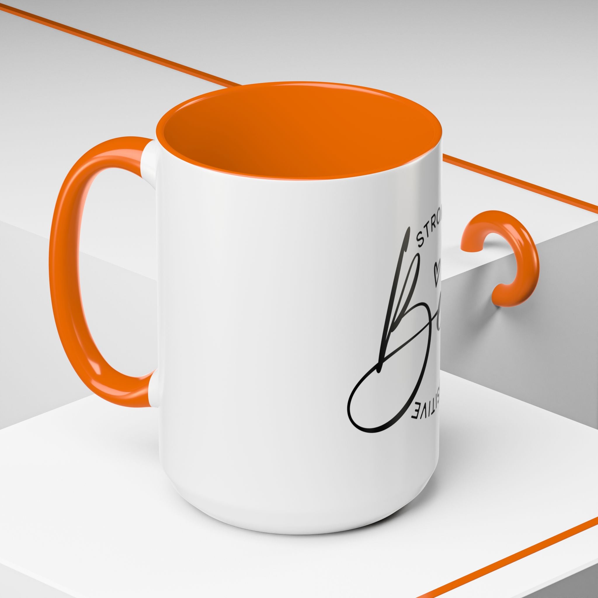 Inspirational Coffee Mug | Be Strong, Confident, Positive | Gift for Women, Motivational Drinkware, Self-Care, Encouragement