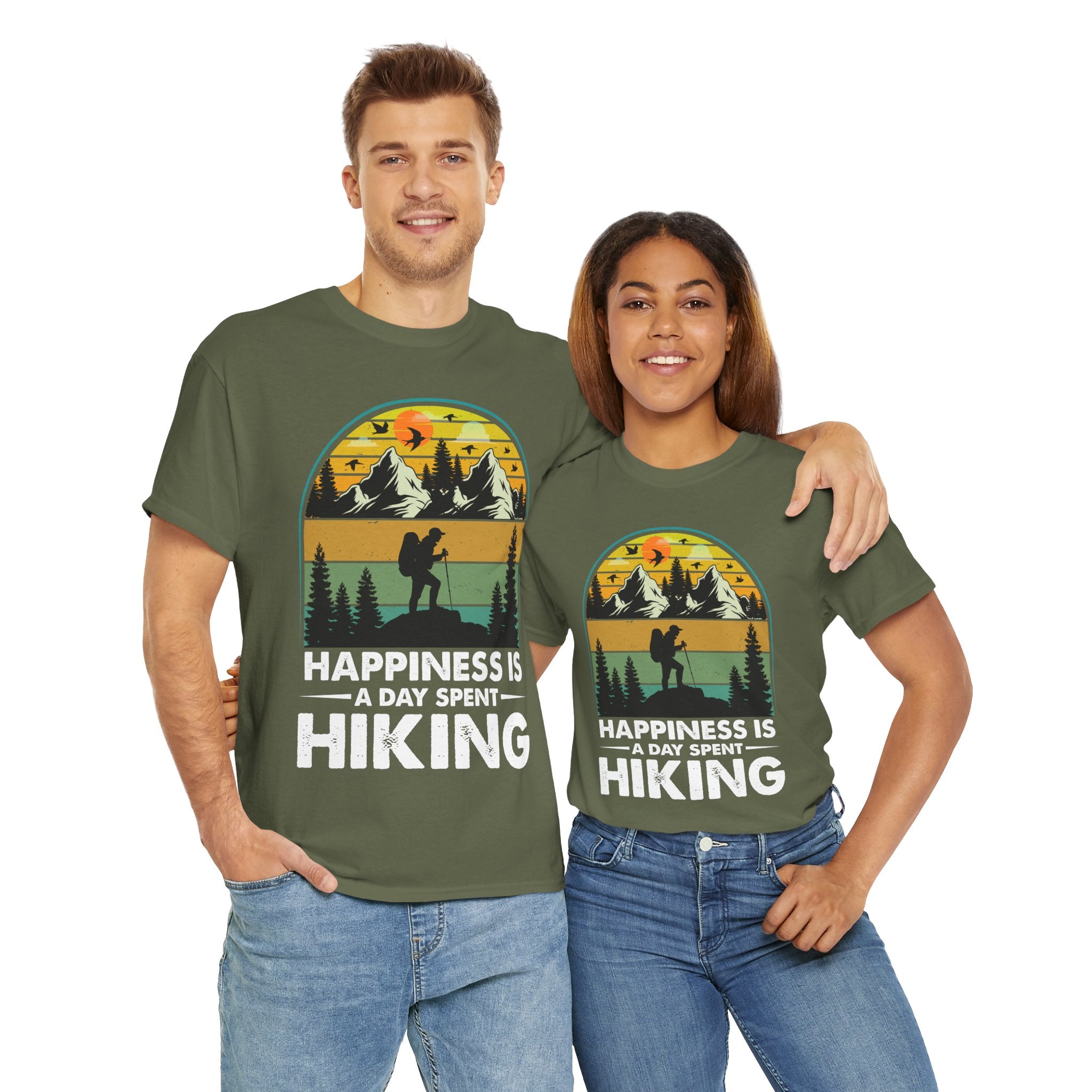 Vintage Hiker Sunset Mountain Tee