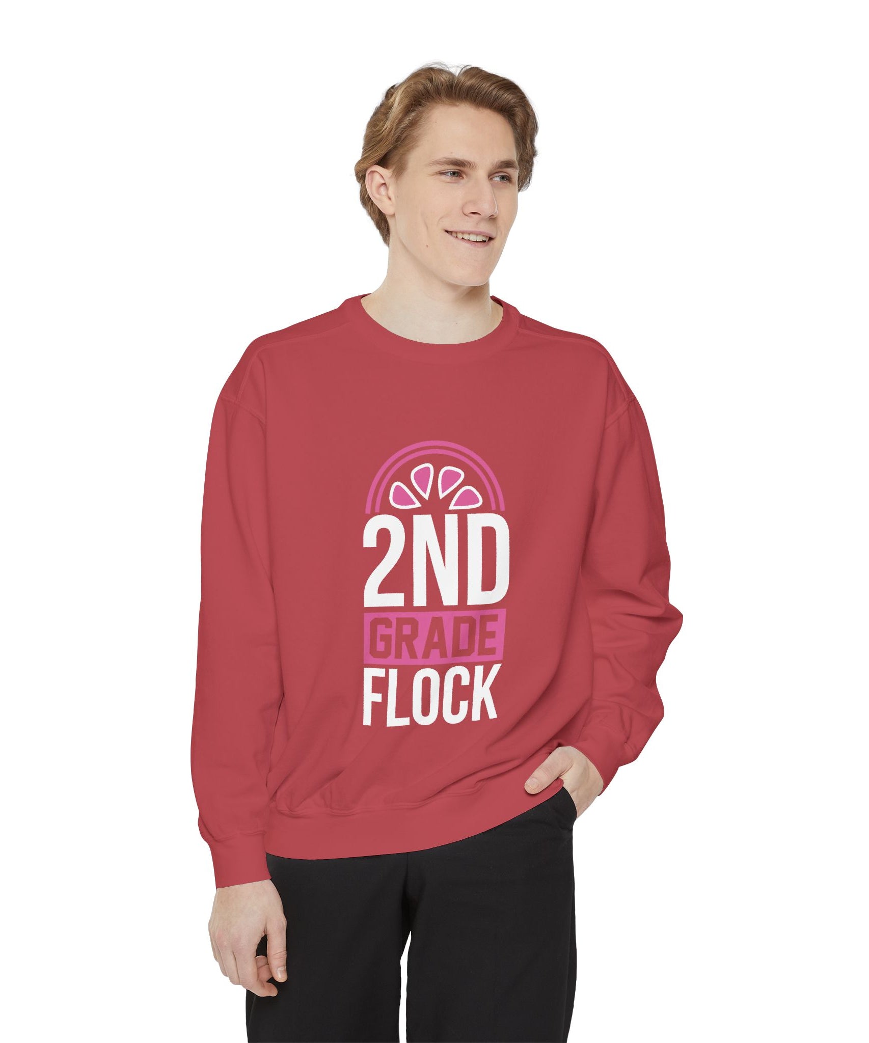Unisex 2nd Grade Flock Sweatshirt | Perfect for Teachers, Back to School, Classroom, Gift for Kids, Cozy Style