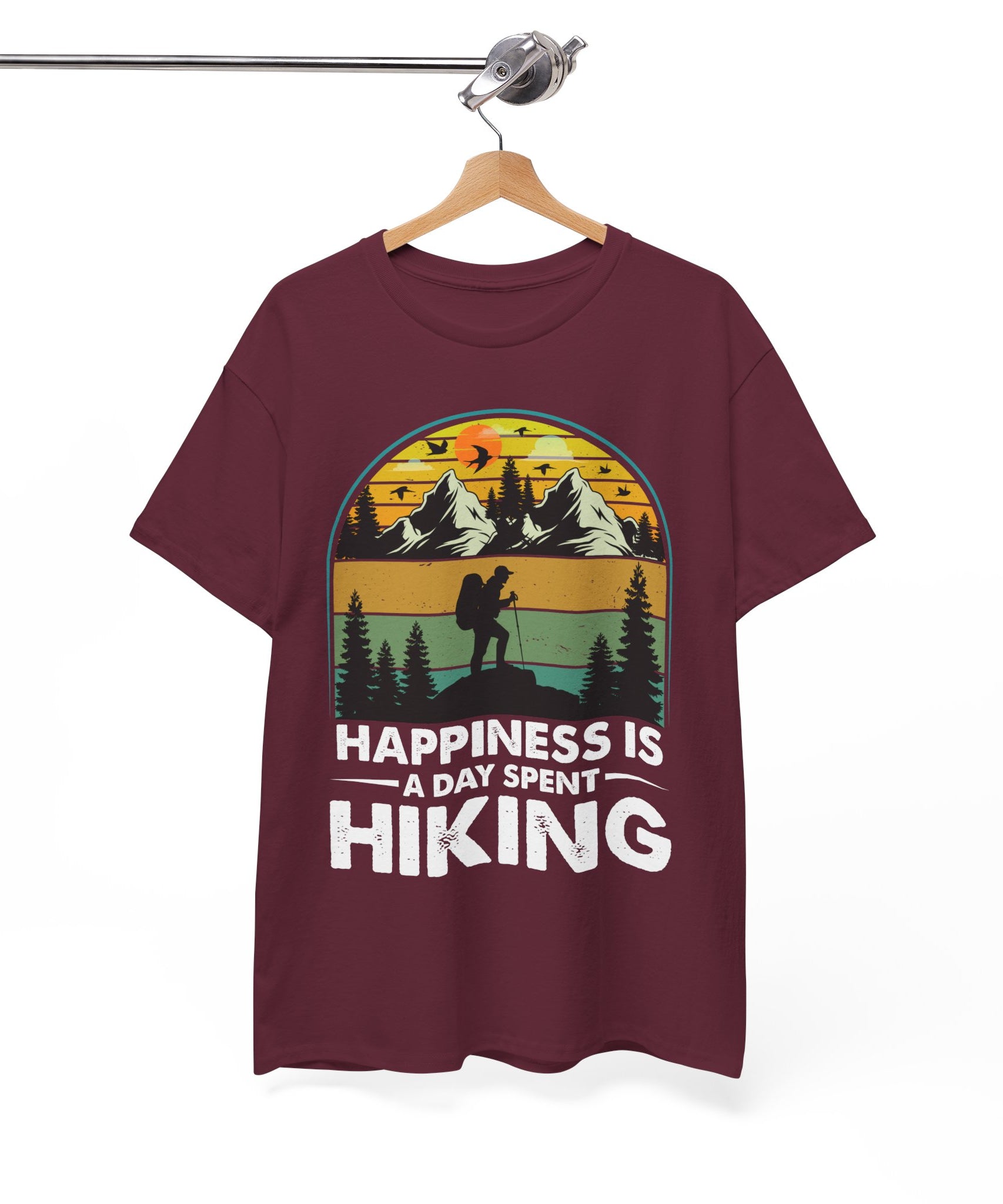 Vintage Hiker Sunset Mountain Tee