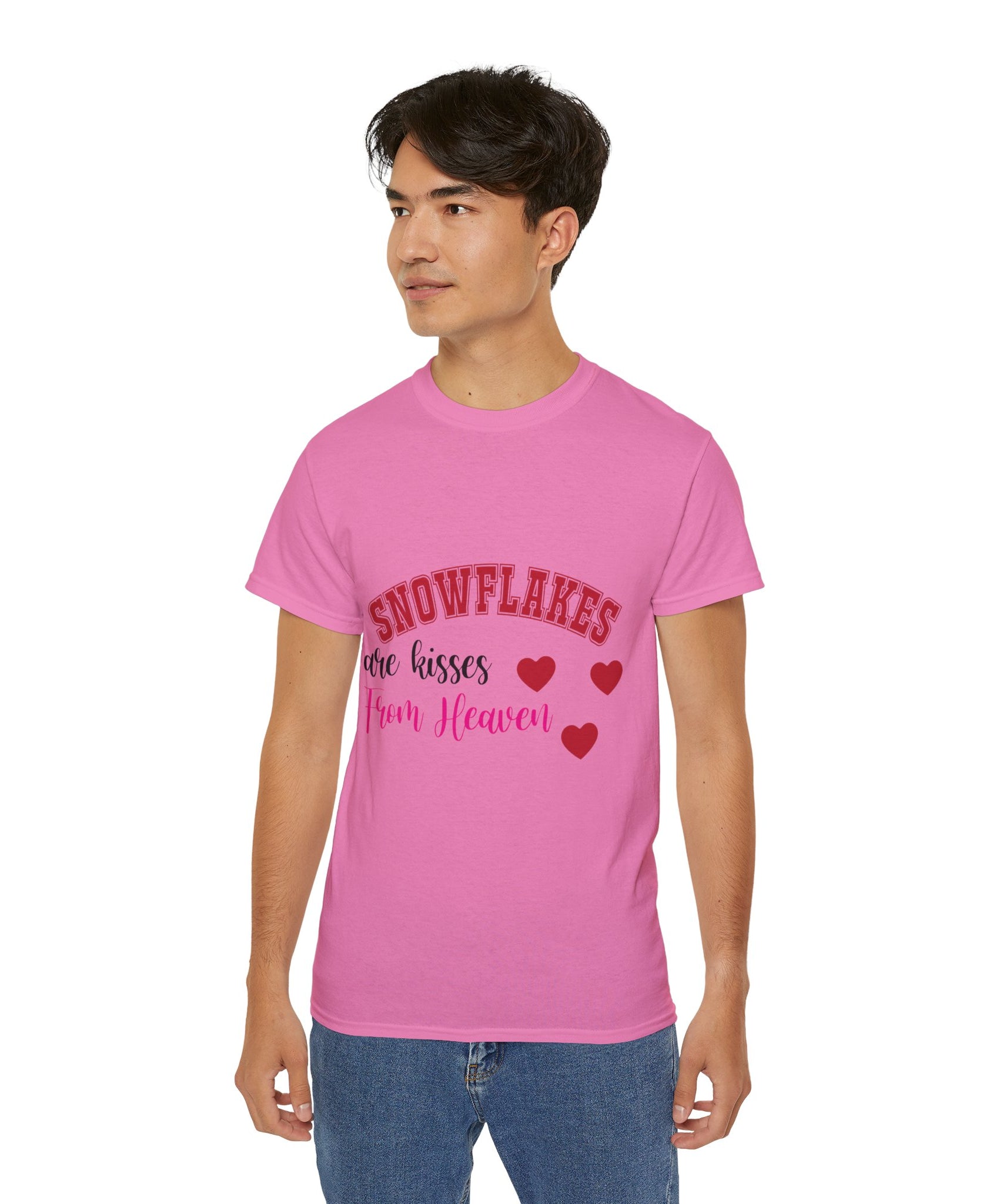 Snowflakes & Hearts Christmas T-Shirt | Gallory Hive