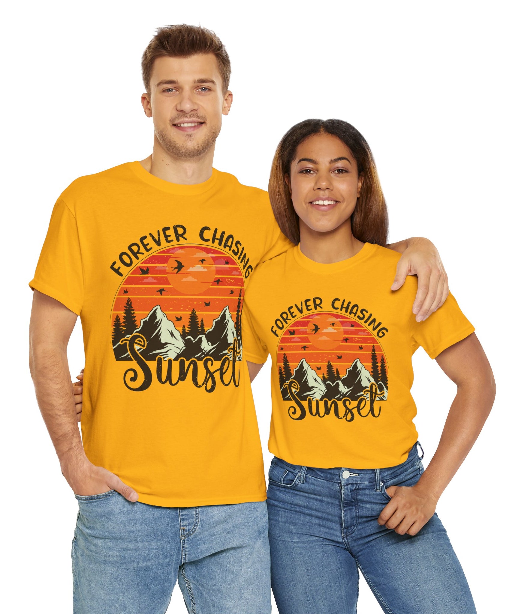 Sunset Mountain Scene T-Shirt