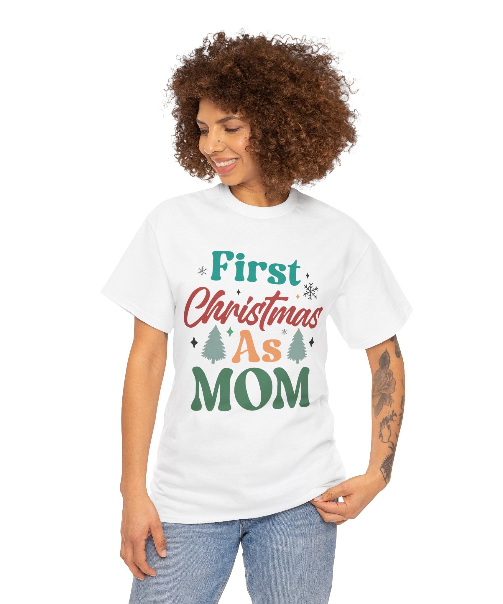 First Christmas as Mom T-Shirt | Gallory Hive
