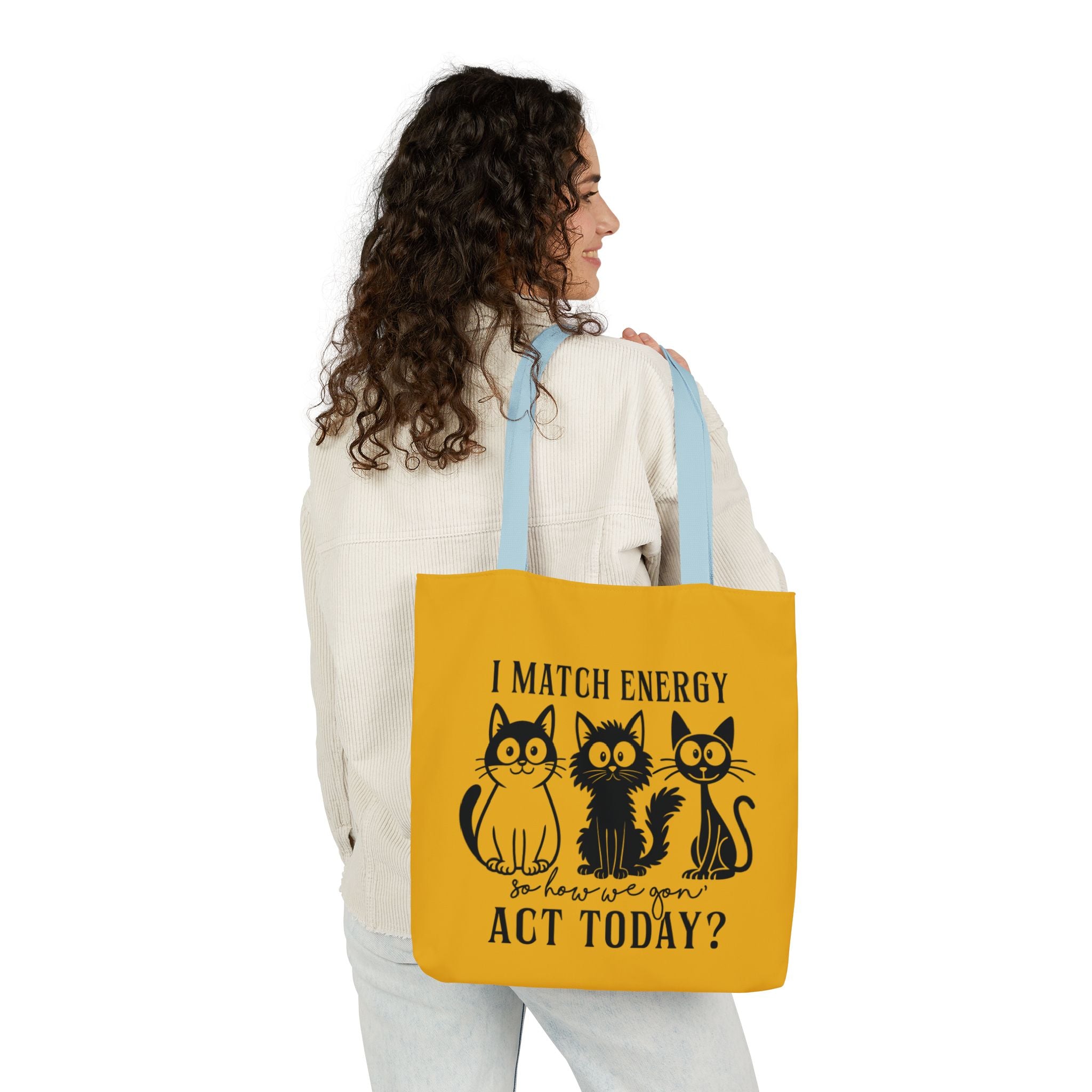 Cute Yellow Canvas Tote – Reusable Bag